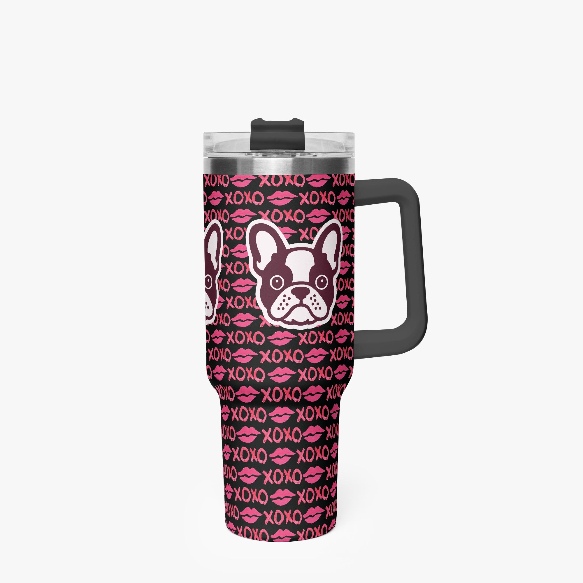 Rocco French Bulldog Stainless Tumbler for Bulldog Owners-fadou