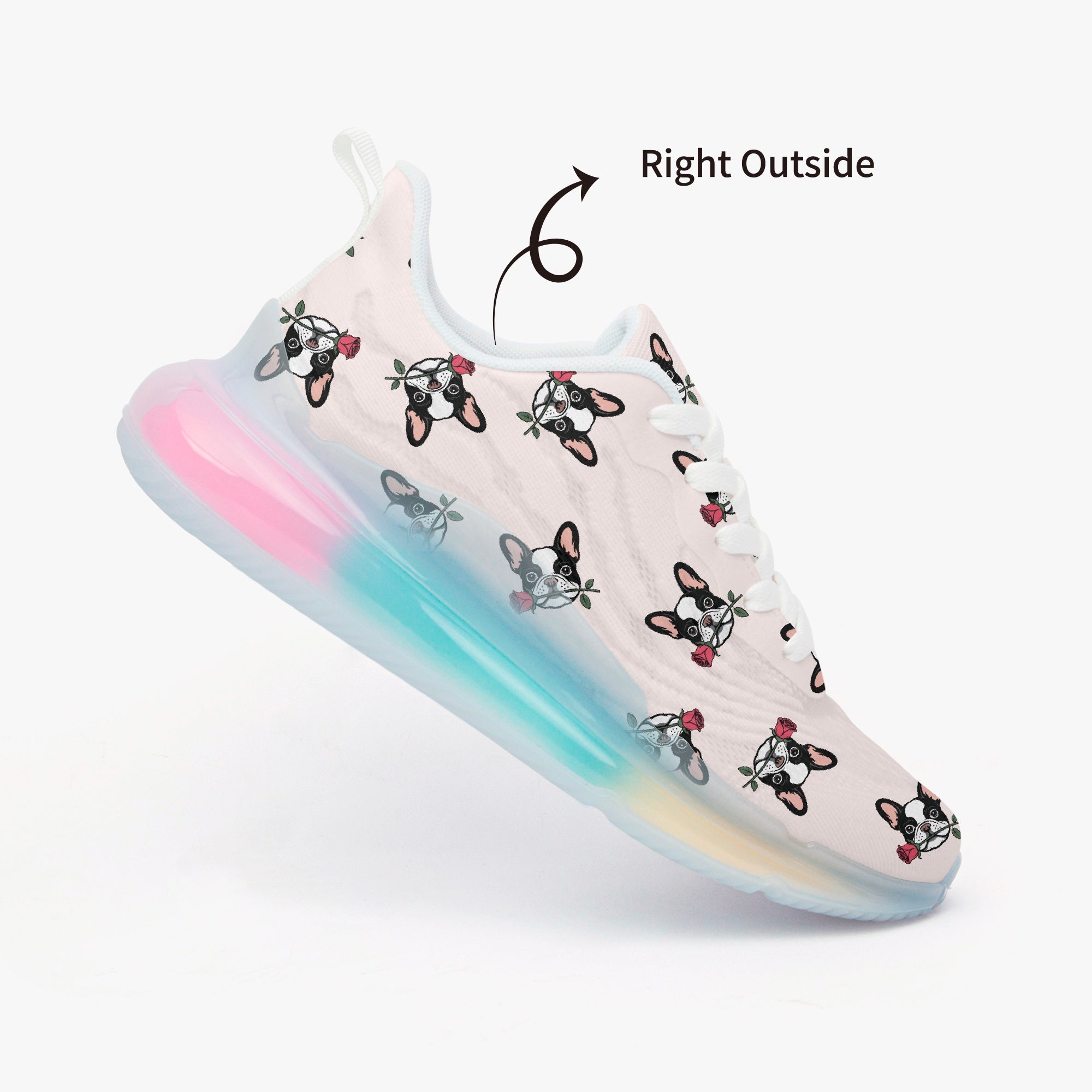 French Bulldog Lightweight Casual Footwear for Dog Park Days-fadou