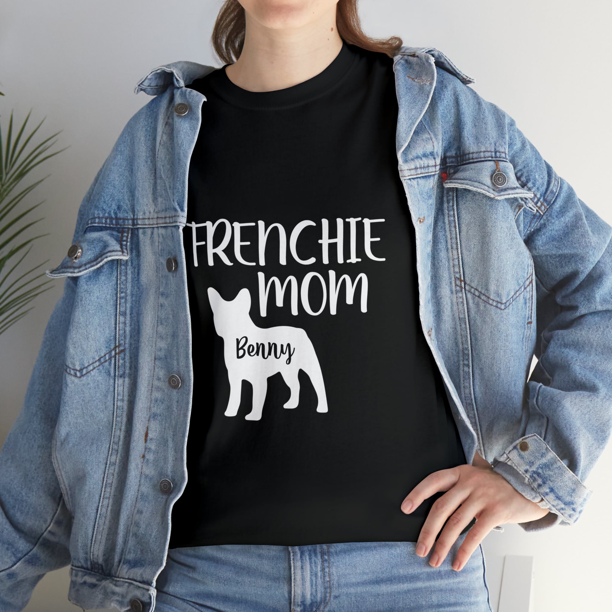 French Bulldog Custom Cotton T-Shirt for Frenchie Enthusiasts-fadou