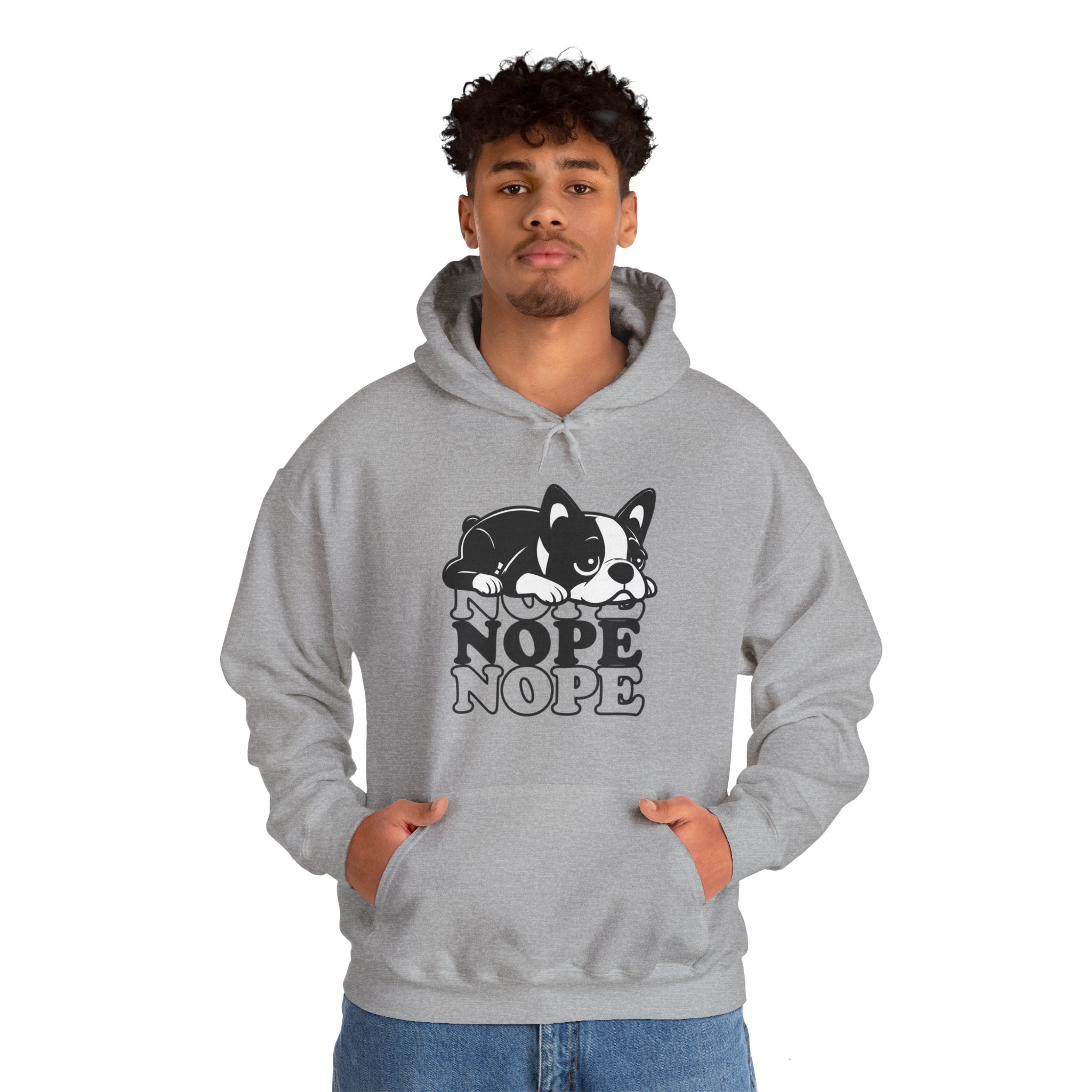 Pokey French Bulldog Fleece Hoodie for Frenchie Enthusiasts-fadou