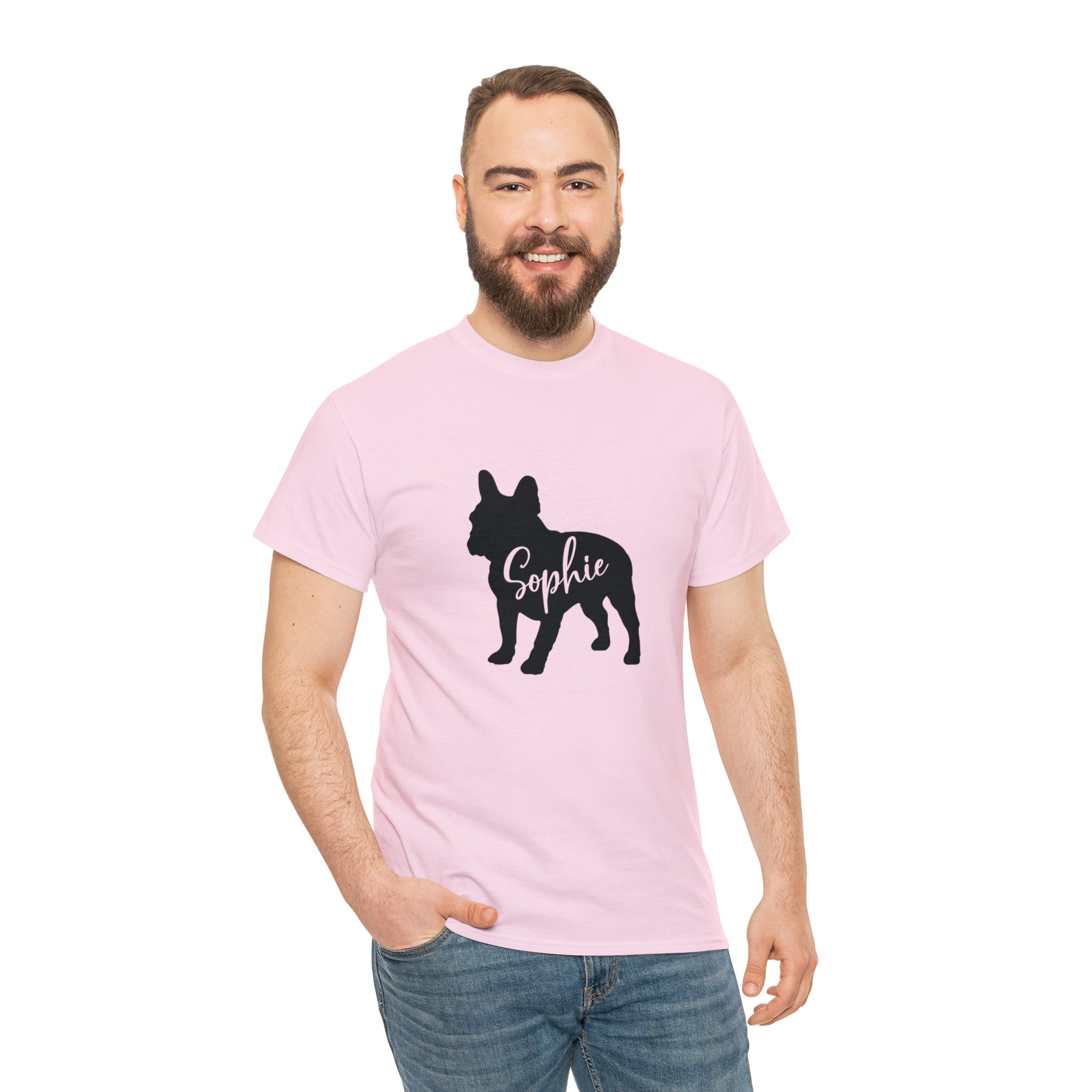 Unisex Personalized Dog Lover Tee for Frenchie Enthusiasts-fadou