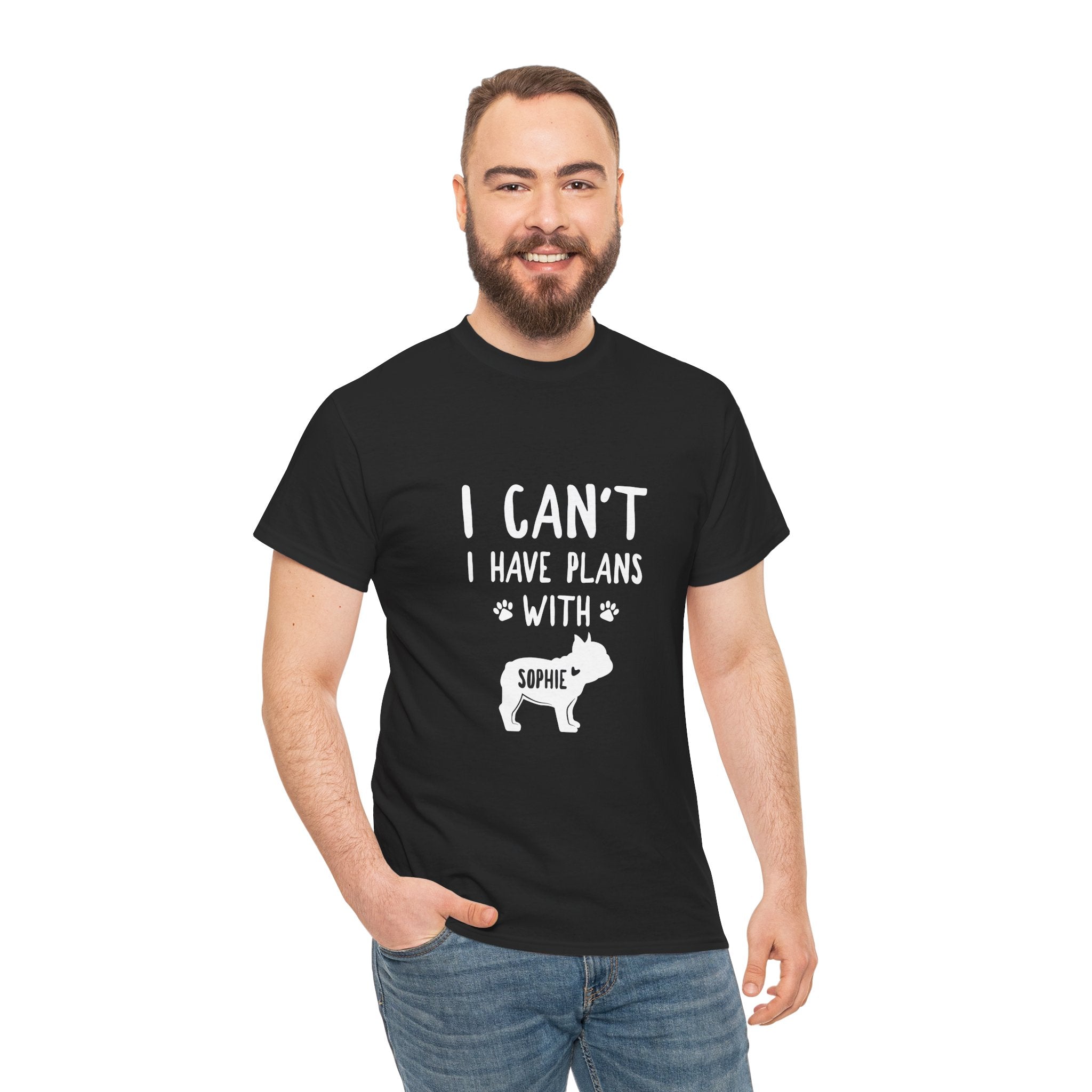 French Bulldog Custom Cotton T-Shirt for Bulldog Owners-fadou
