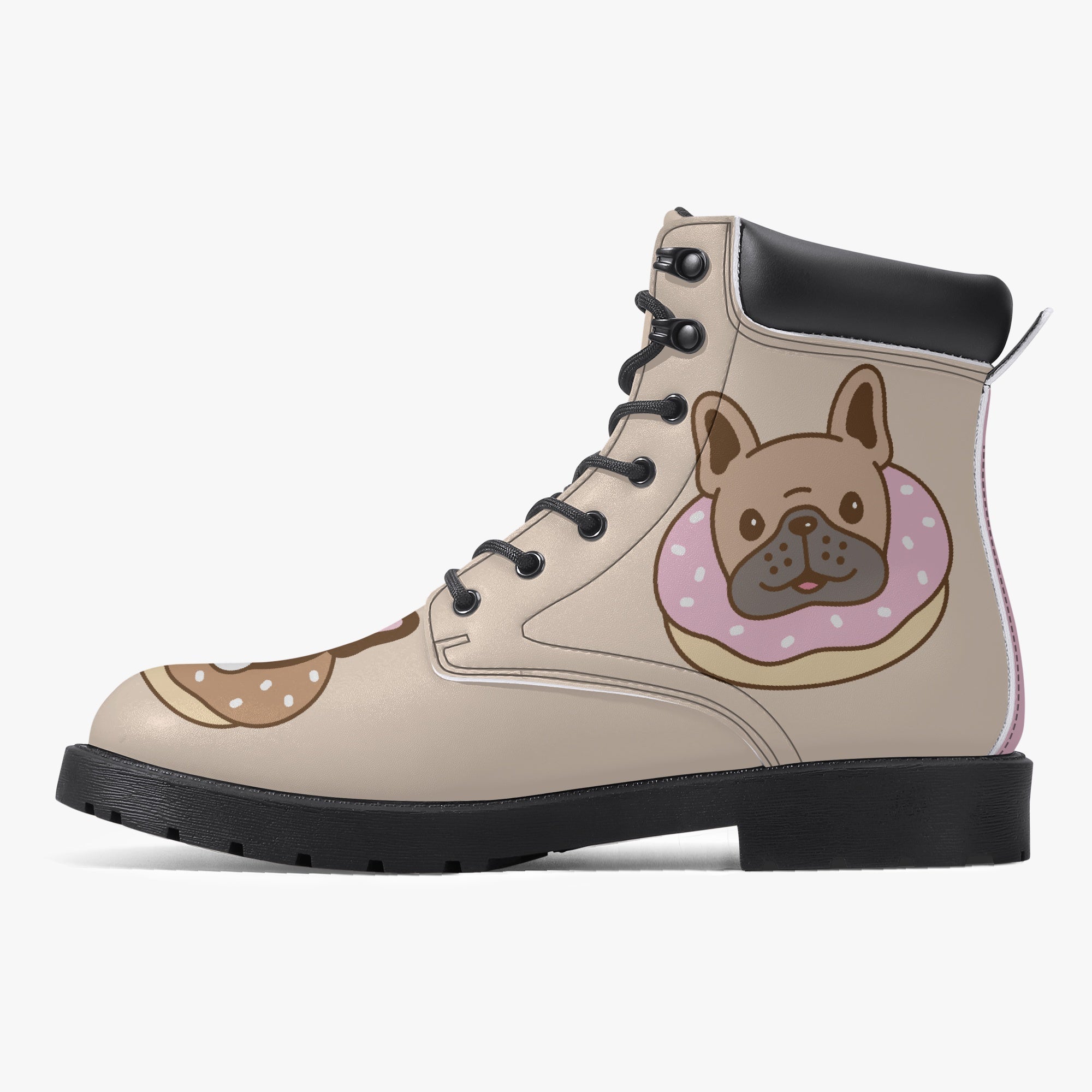 French Bulldog Casual Leather Boots for Dog Moms & Dads-fadou