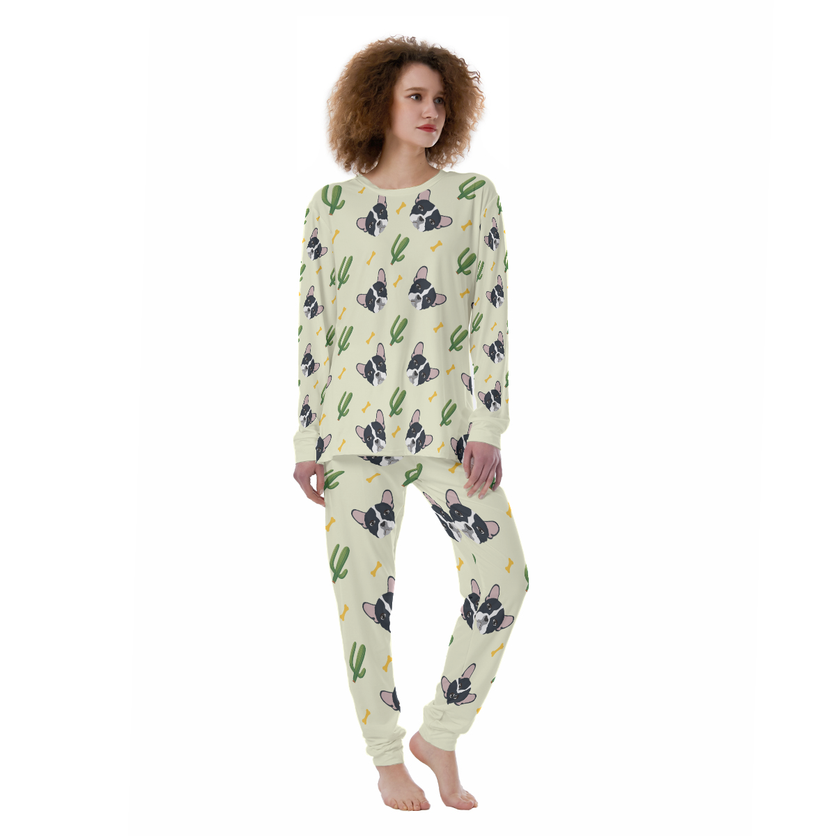 EVIE French Bulldog Cozy Pajama Set for Dog Moms & Dads-fadou