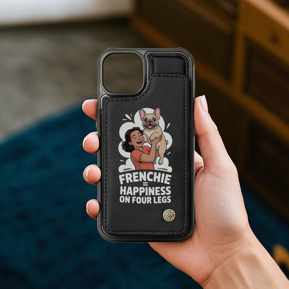 Lily French Bulldog Card Holder for Frenchie Enthusiasts-fadou