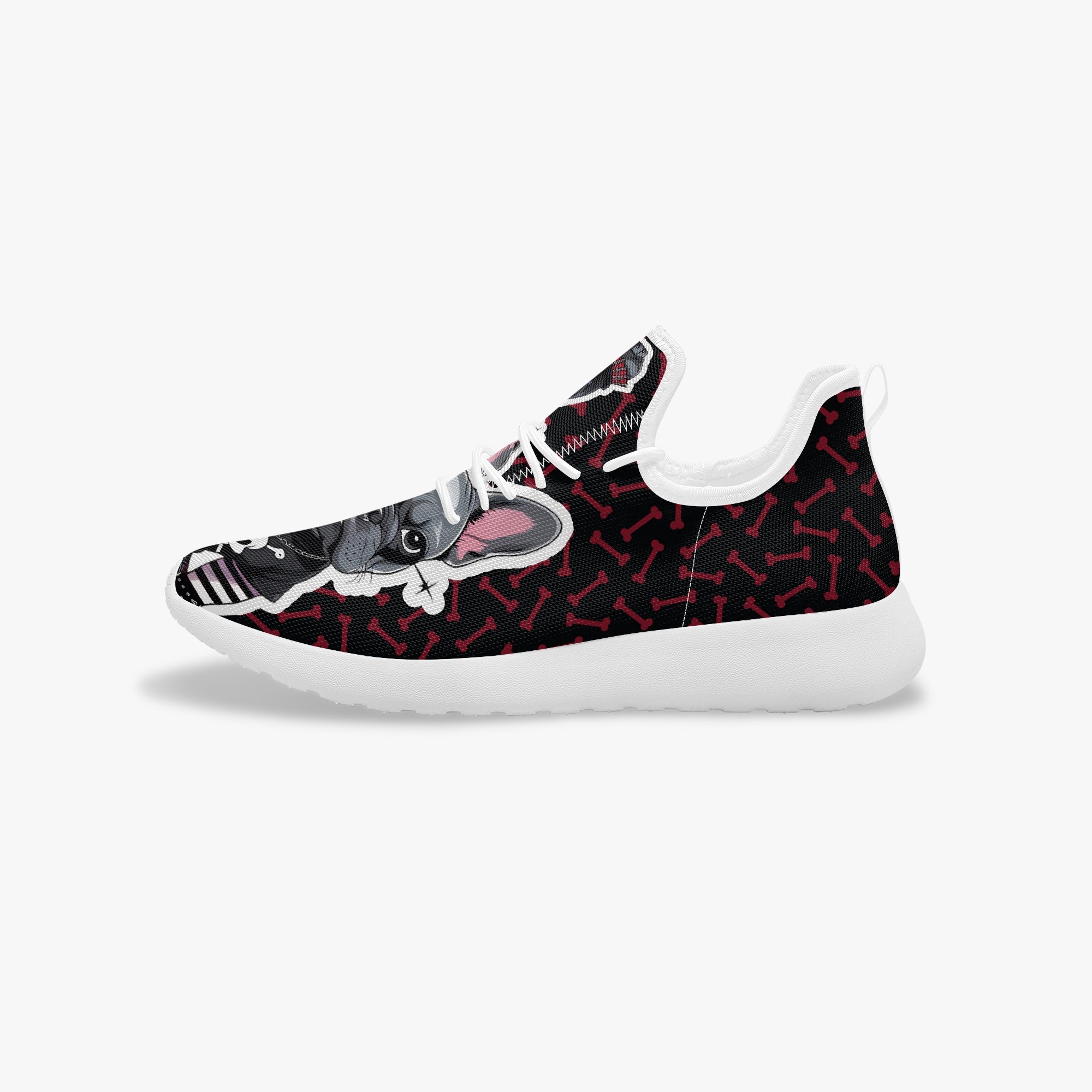 French Bulldog Canvas Sneakers for Frenchie Enthusiasts-fadou