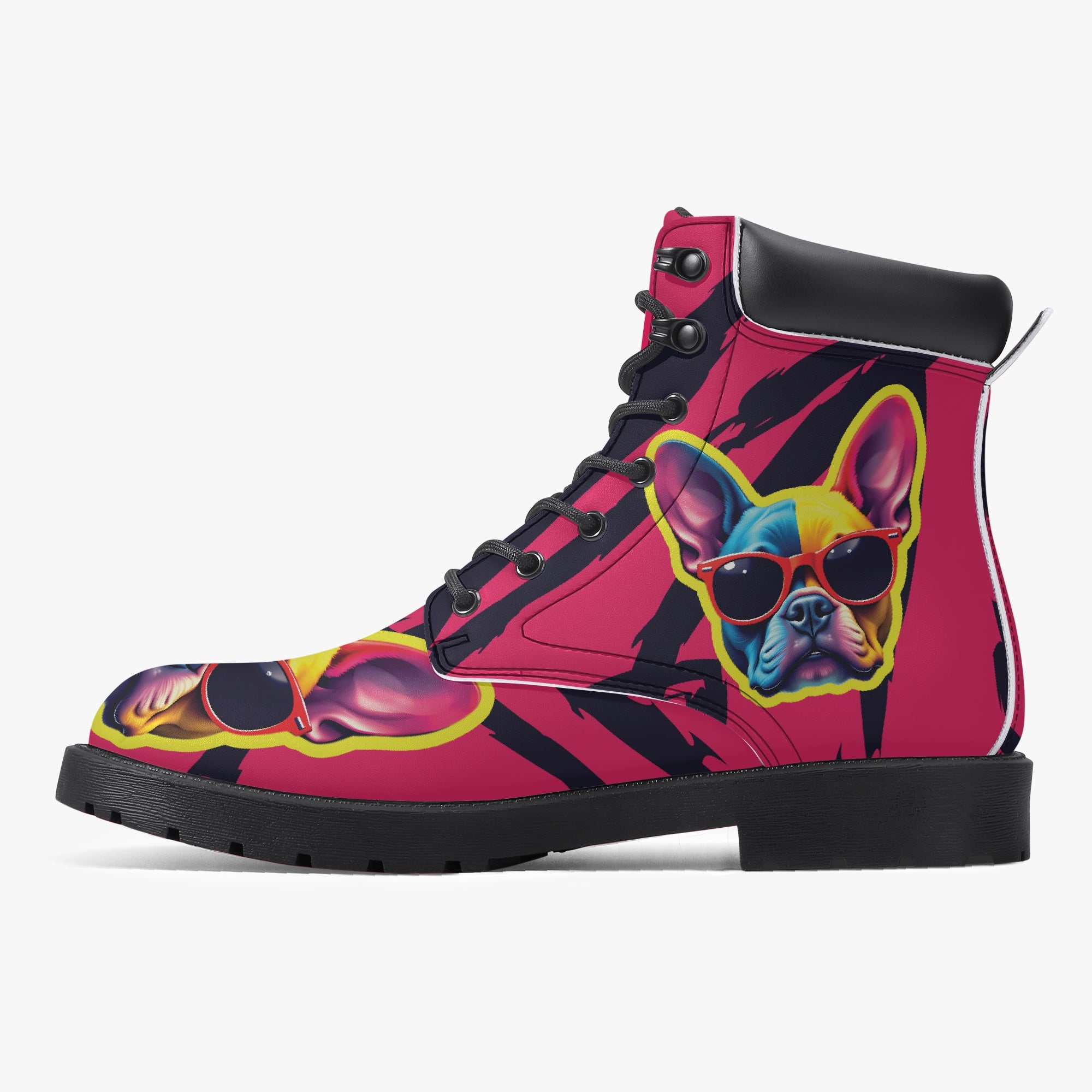 French Bulldog Casual Fashion Boots for Frenchie Enthusiasts-fadou