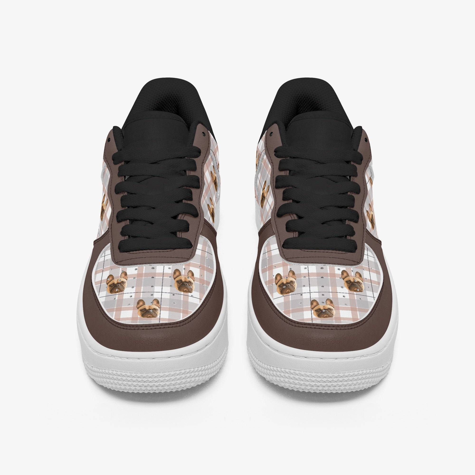 French Bulldog Personalized Canvas Sneakers for Pet Culture-fadou