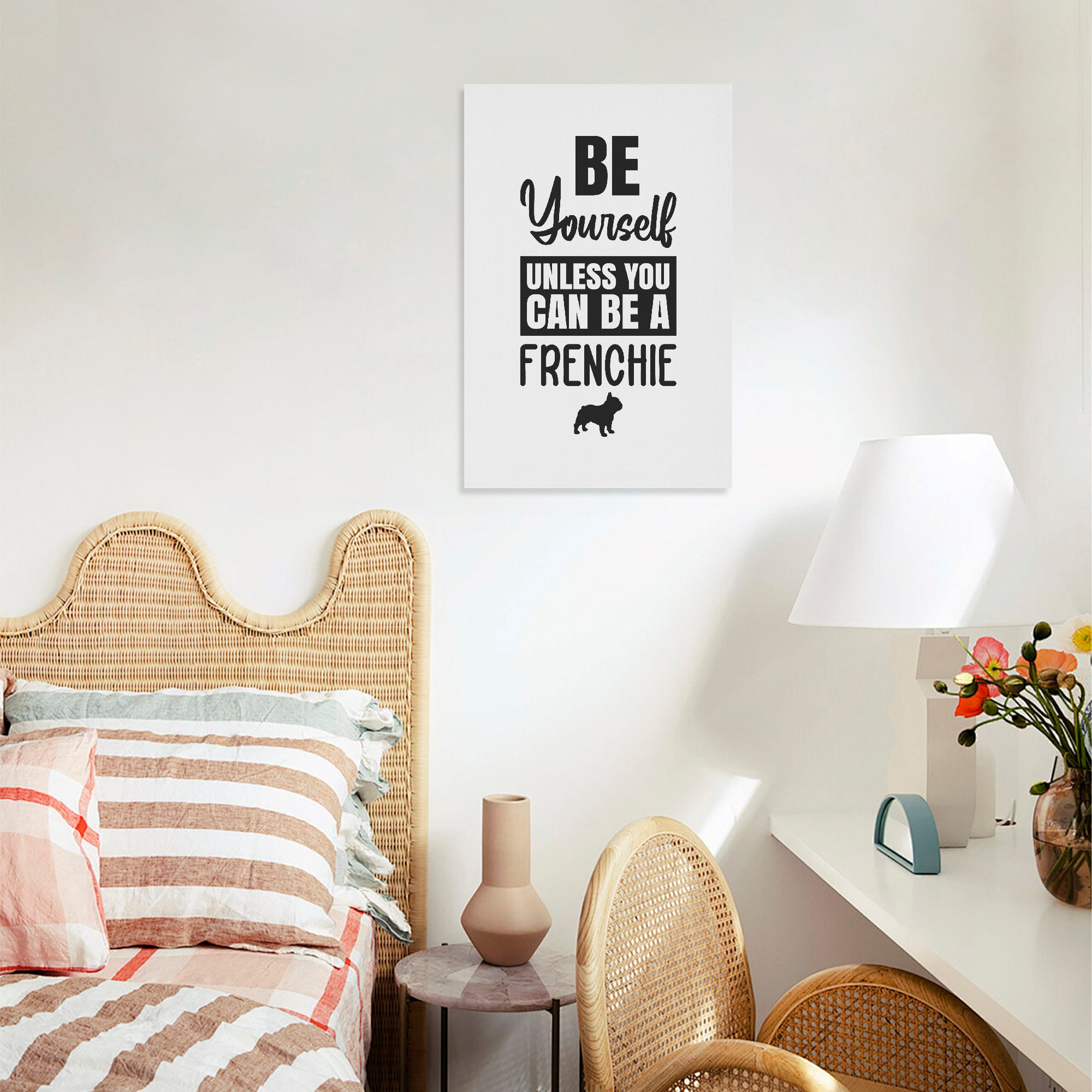 Be Yourself - Vertical Canvas Painting for Dog Moms & Dads-fadou