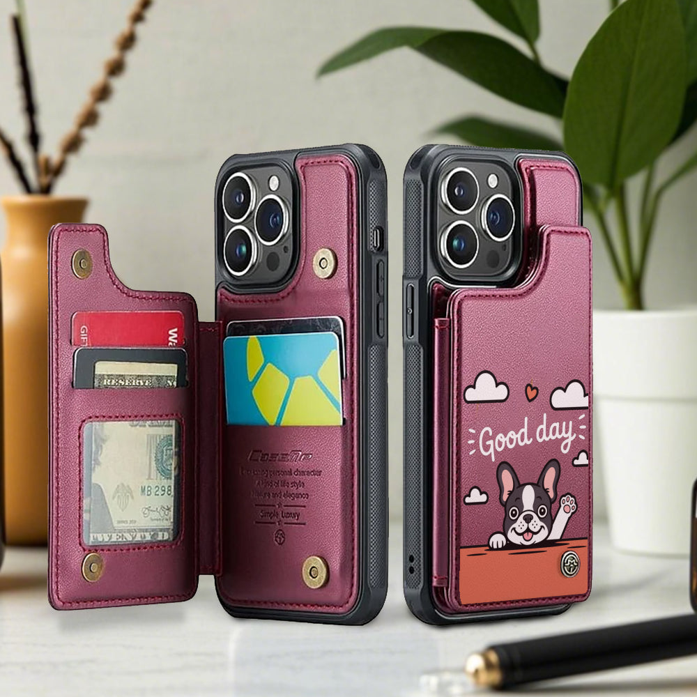 Lexi French Bulldog Slim Wallet for Frenchie Enthusiasts-fadou
