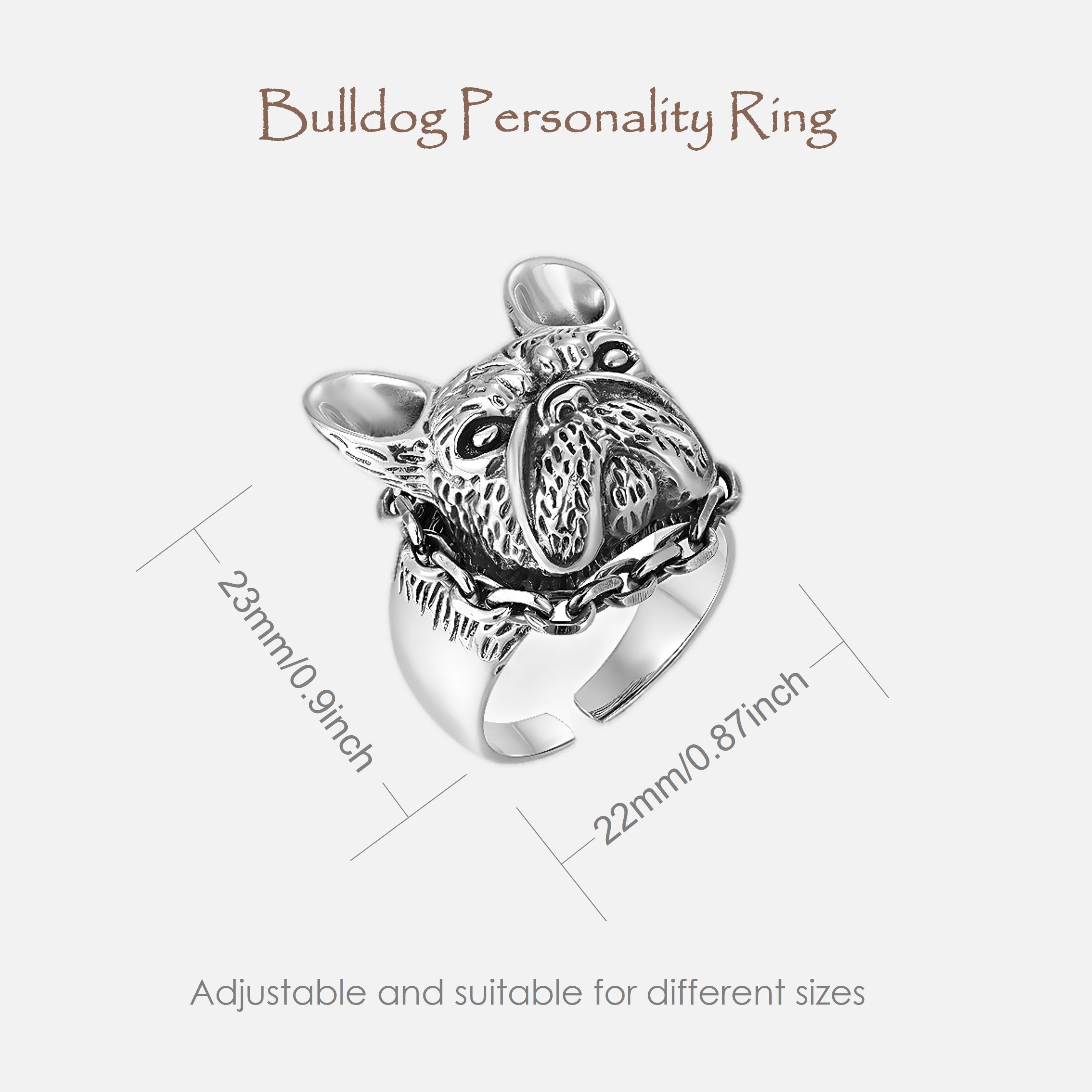 French Bulldog Adjustable Pet Lover Jewelry for Dog Lovers-fadou