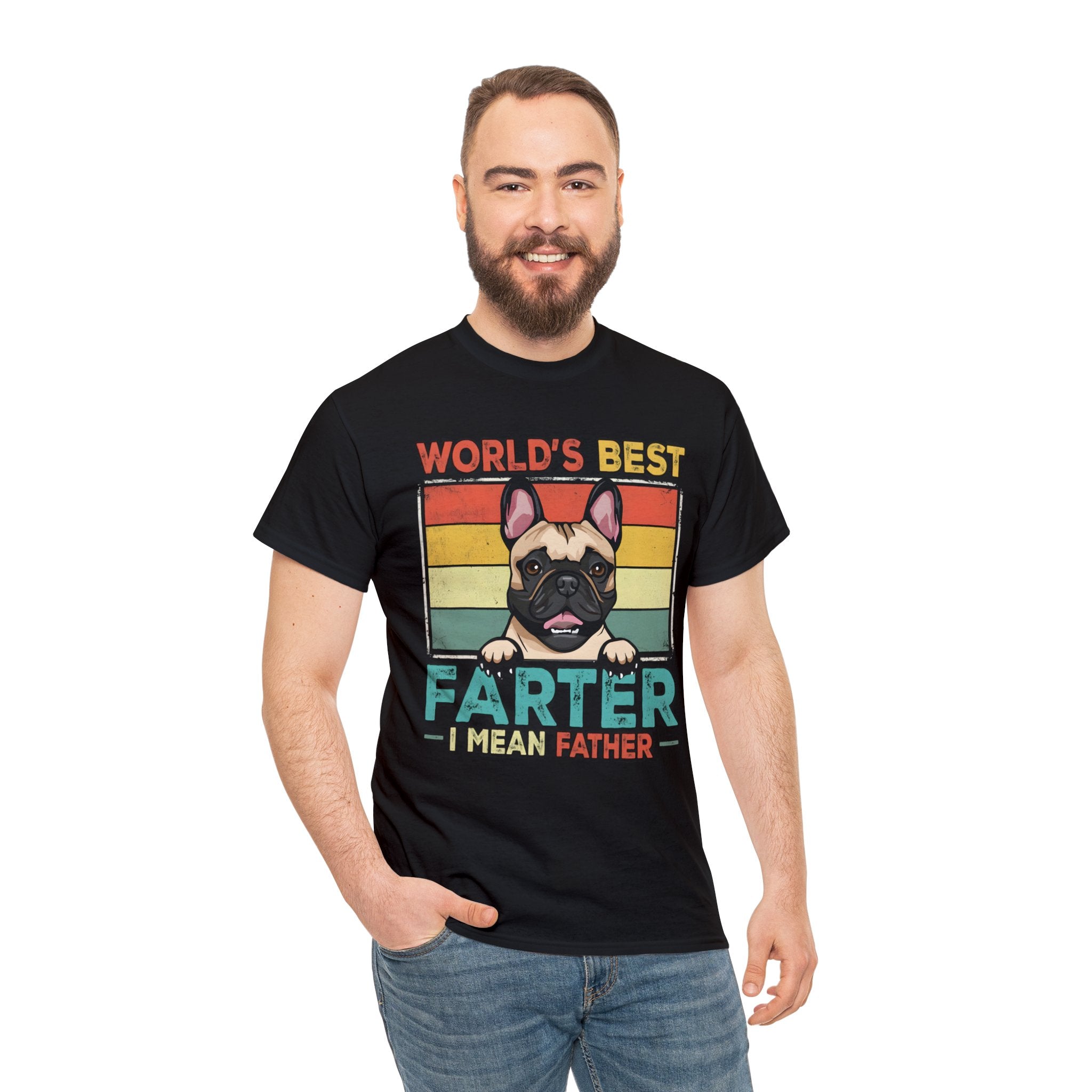 French Bulldog Cotton Cotton T-Shirt for Frenchie Enthusiasts-fadou