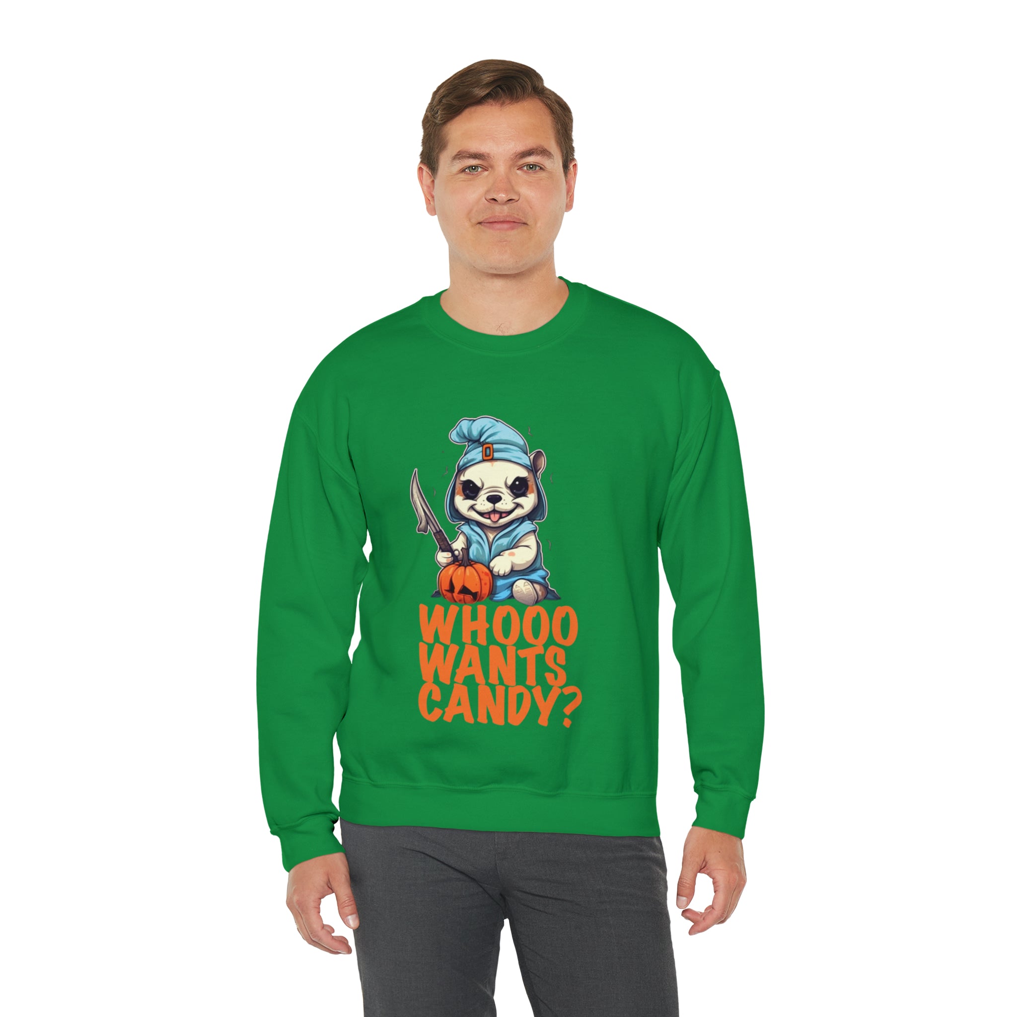 Whoo Halloween Cotton Sweatshirt for Frenchie Enthusiasts-fadou