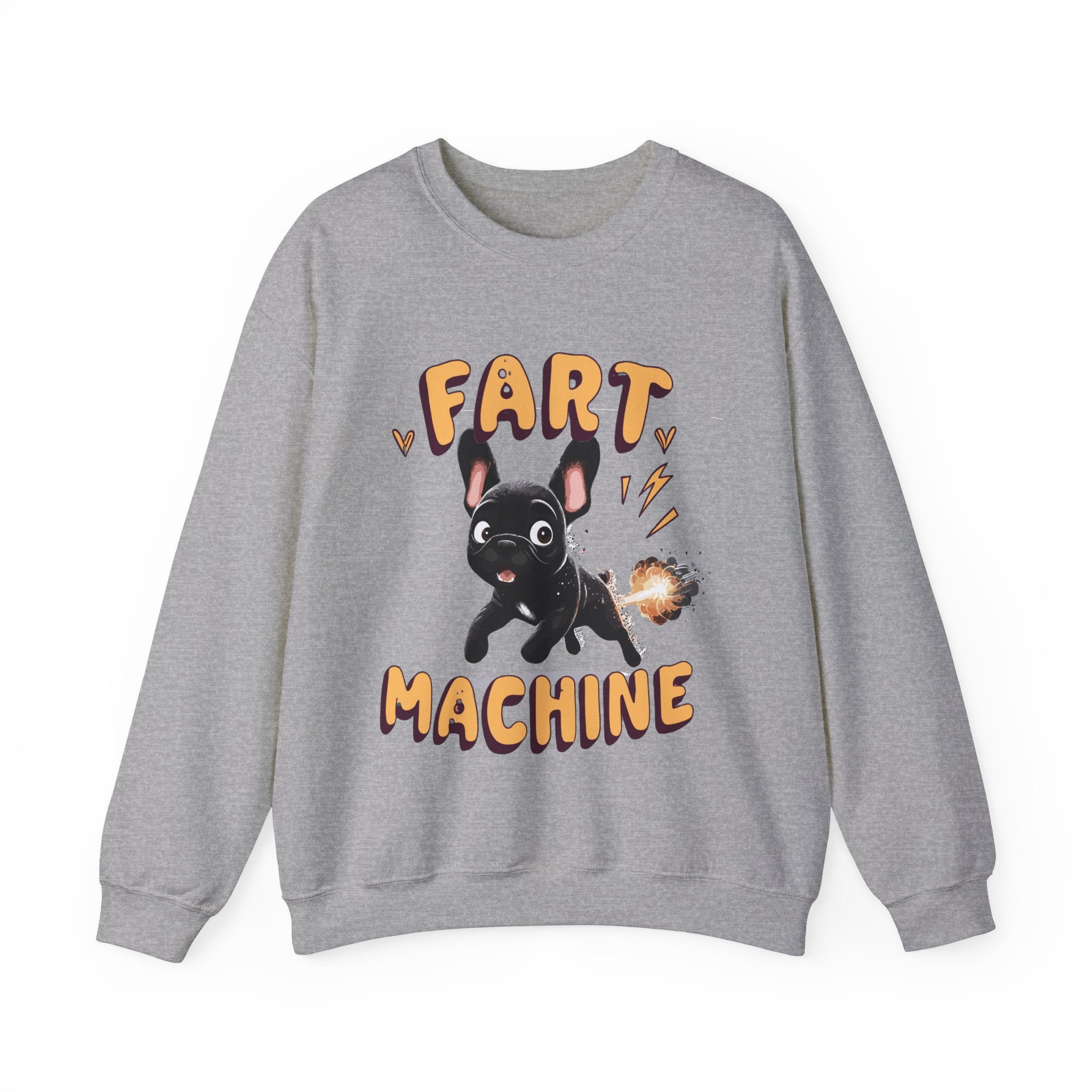Fart Frenchie Cotton Sweatshirt for Frenchie Enthusiasts-fadou