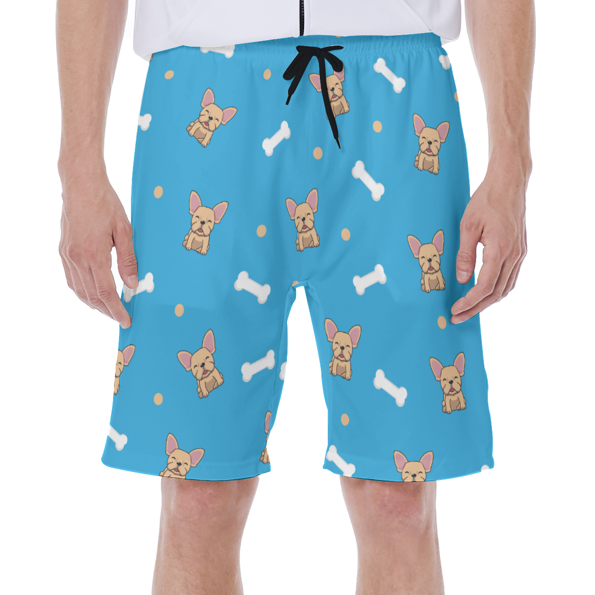 BRUCE French Bulldog Casual Shorts for Frenchie Enthusiasts-fadou