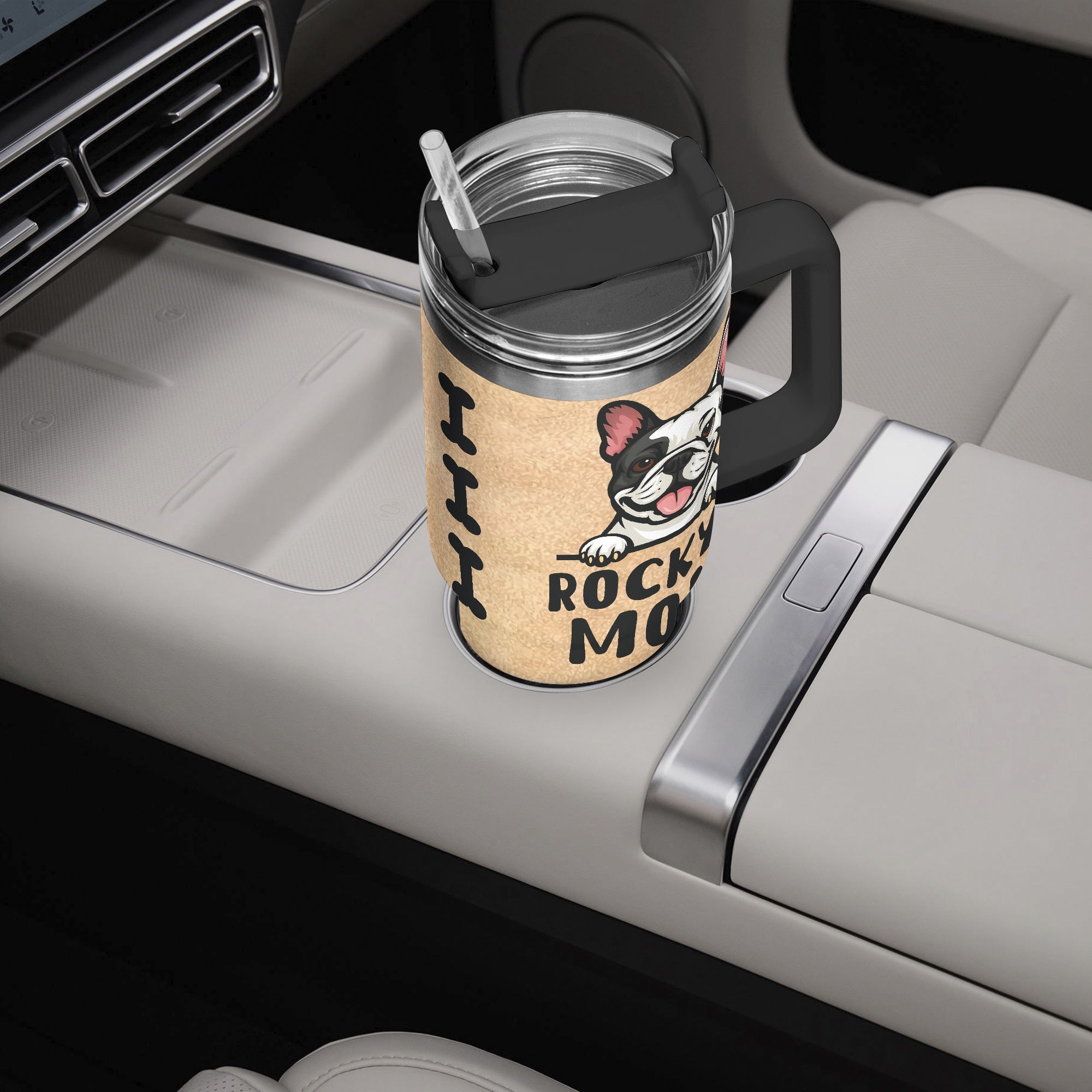 French Bulldog Personalized Travel Tumbler for Everyday Wear-fadou