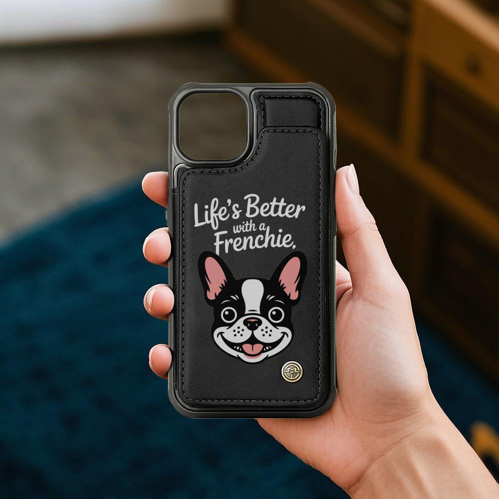 Lucy French Bulldog Bifold Wallet for Frenchie Enthusiasts-fadou