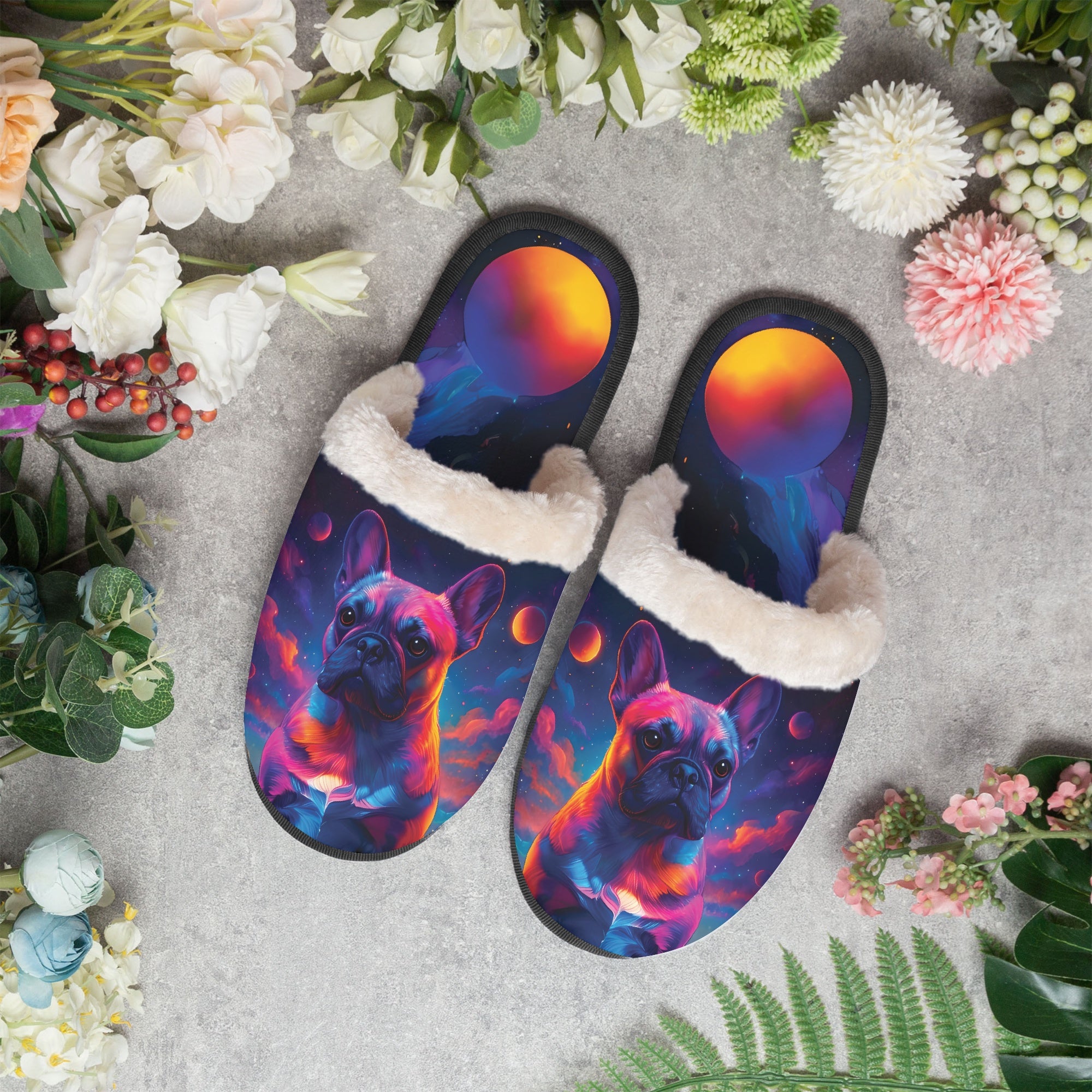 Maverick Cozy Soft House Shoes for Frenchie Enthusiasts-fadou