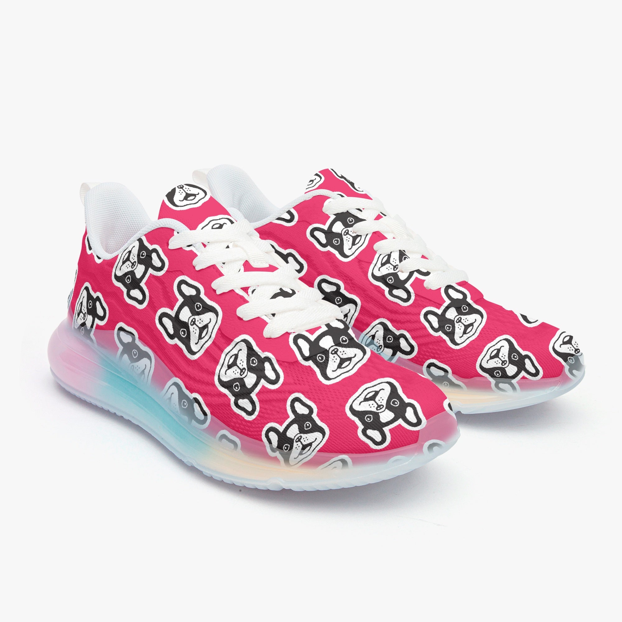 French Bulldog Lightweight Canvas Sneakers for Everyday Wear-fadou