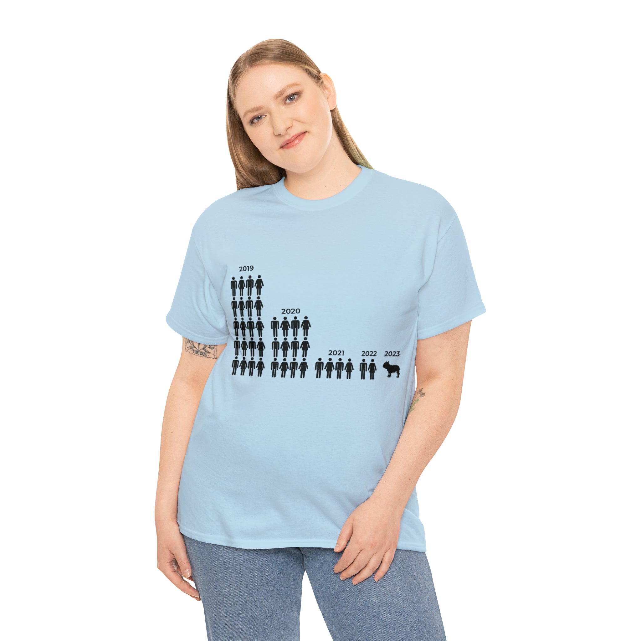 Friendship Cotton Cotton T-Shirt for Frenchie Enthusiasts-fadou