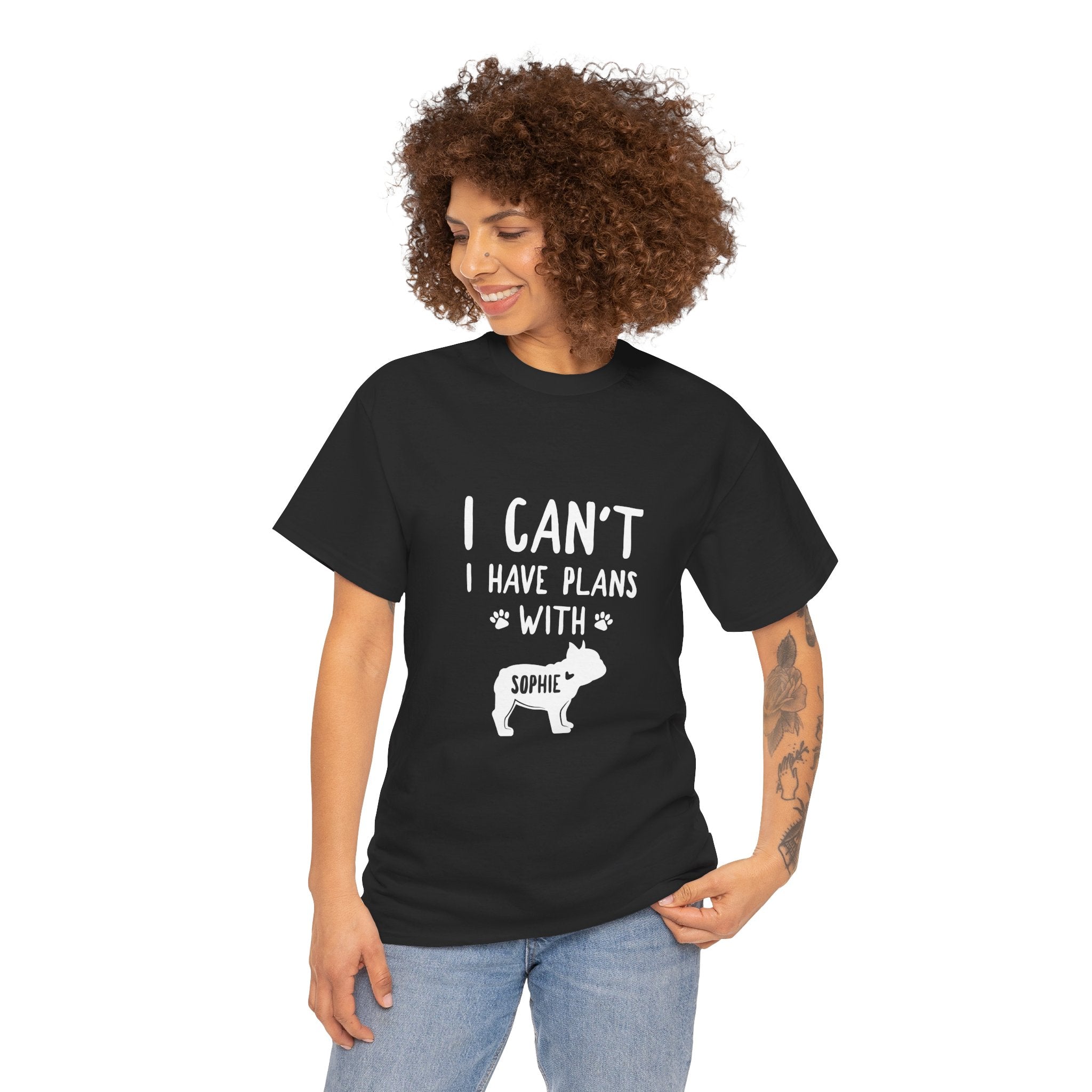 French Bulldog Custom Cotton T-Shirt for Bulldog Owners-fadou