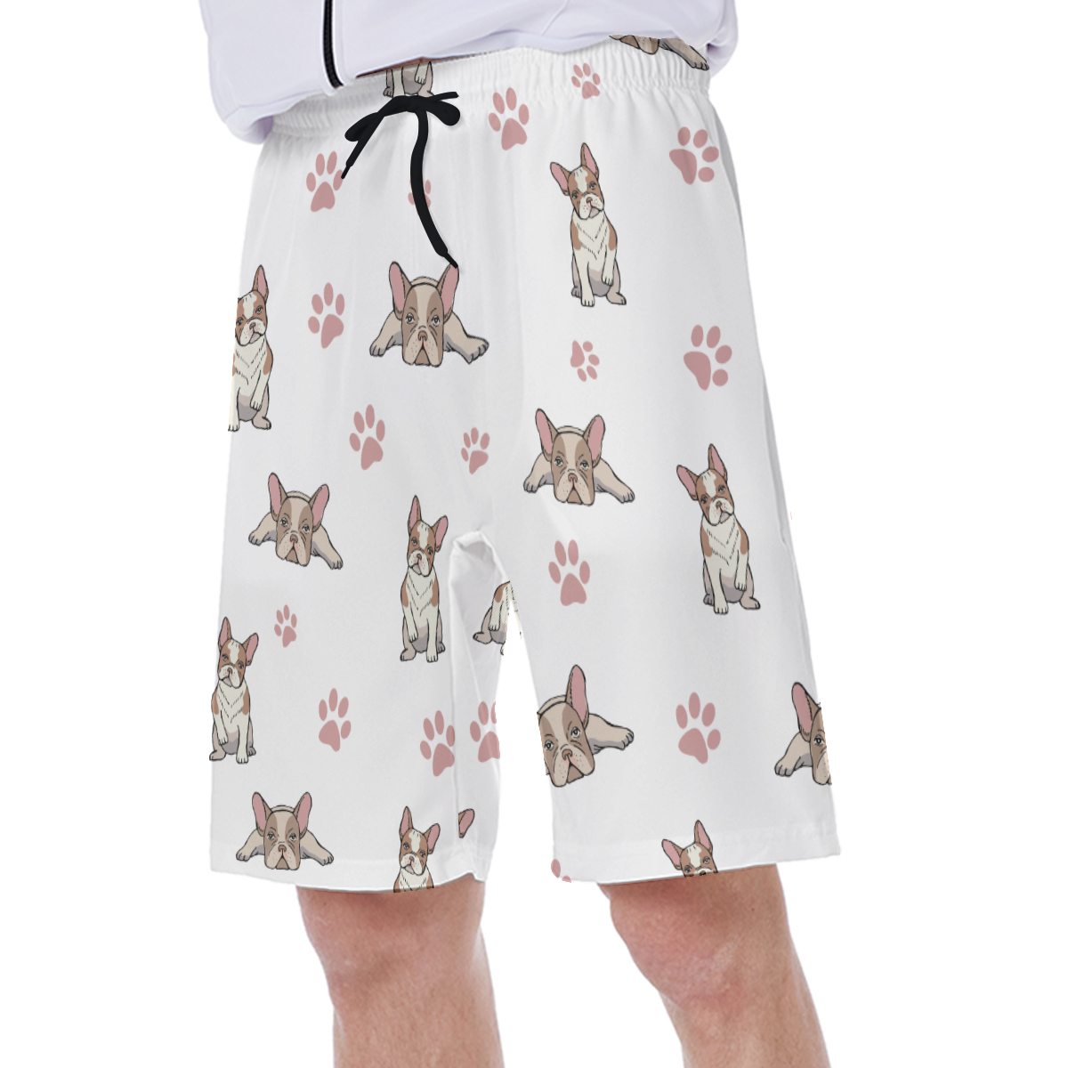 LEO - Men's Beach Shorts for French Bulldog Owners and Fans-fadou