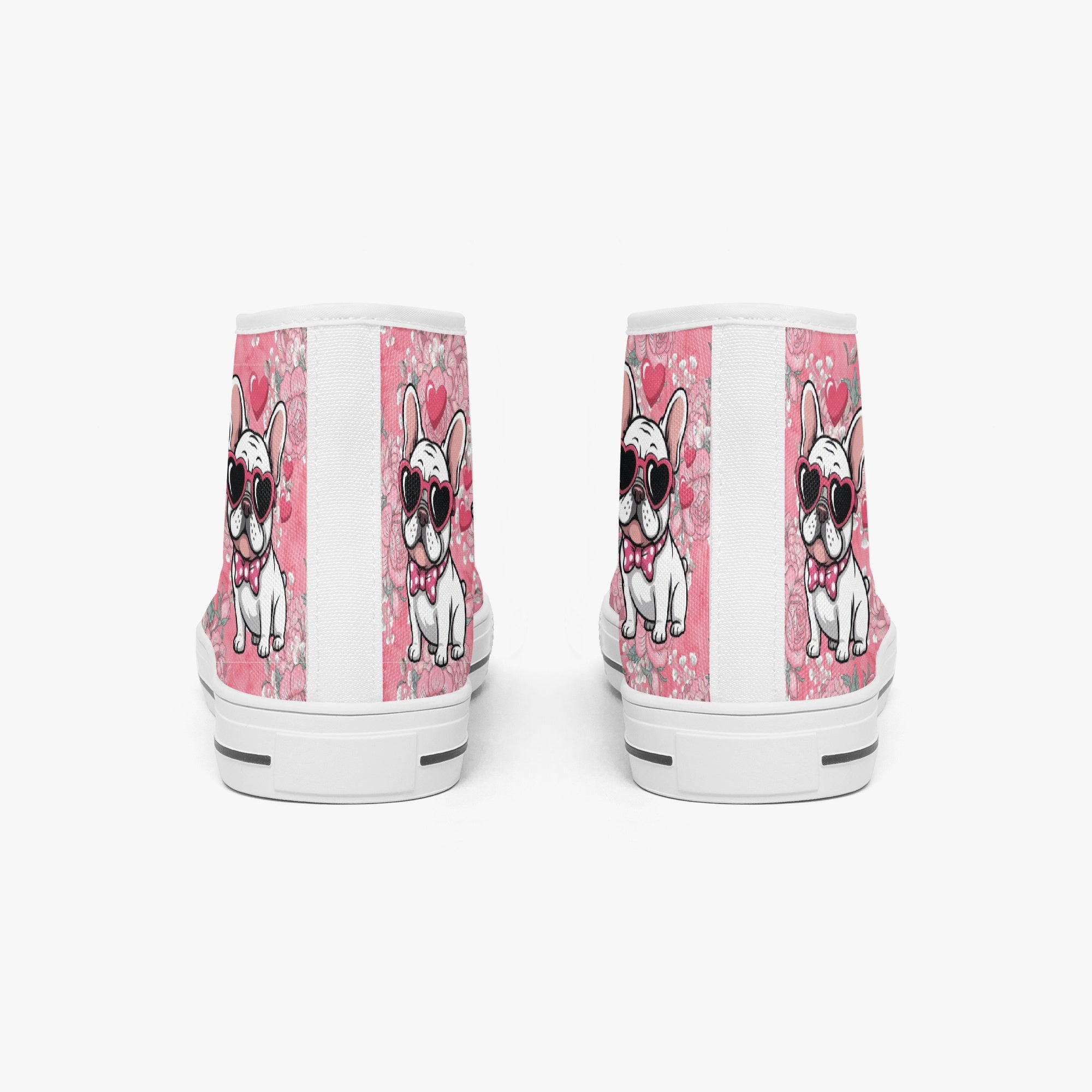 High-Top Classic Casual Footwear for Frenchie Enthusiasts-fadou