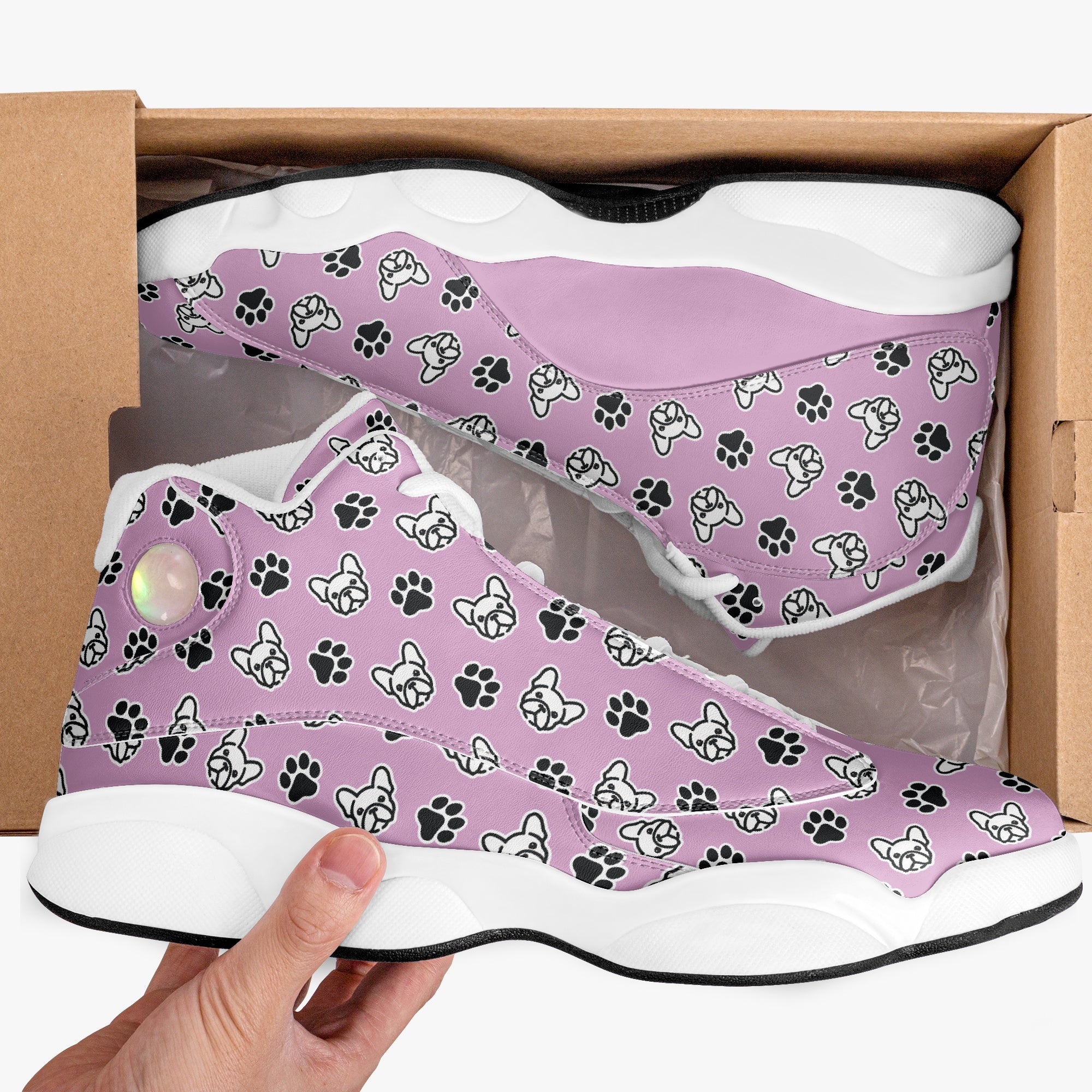 Gaston French Bulldog Classic Sneakers for Frenchie Fans-fadou