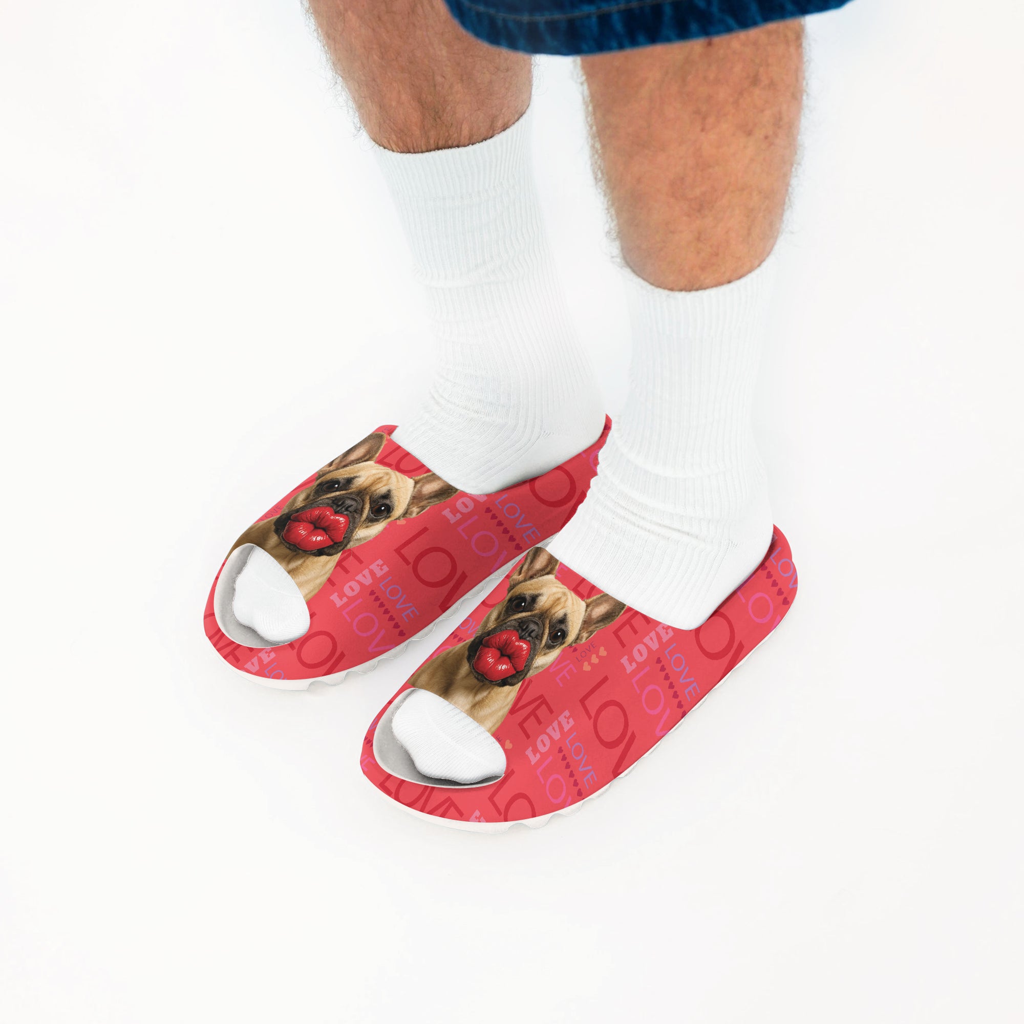 Pippa French Bulldog Summer Slides for Frenchie Enthusiasts-fadou