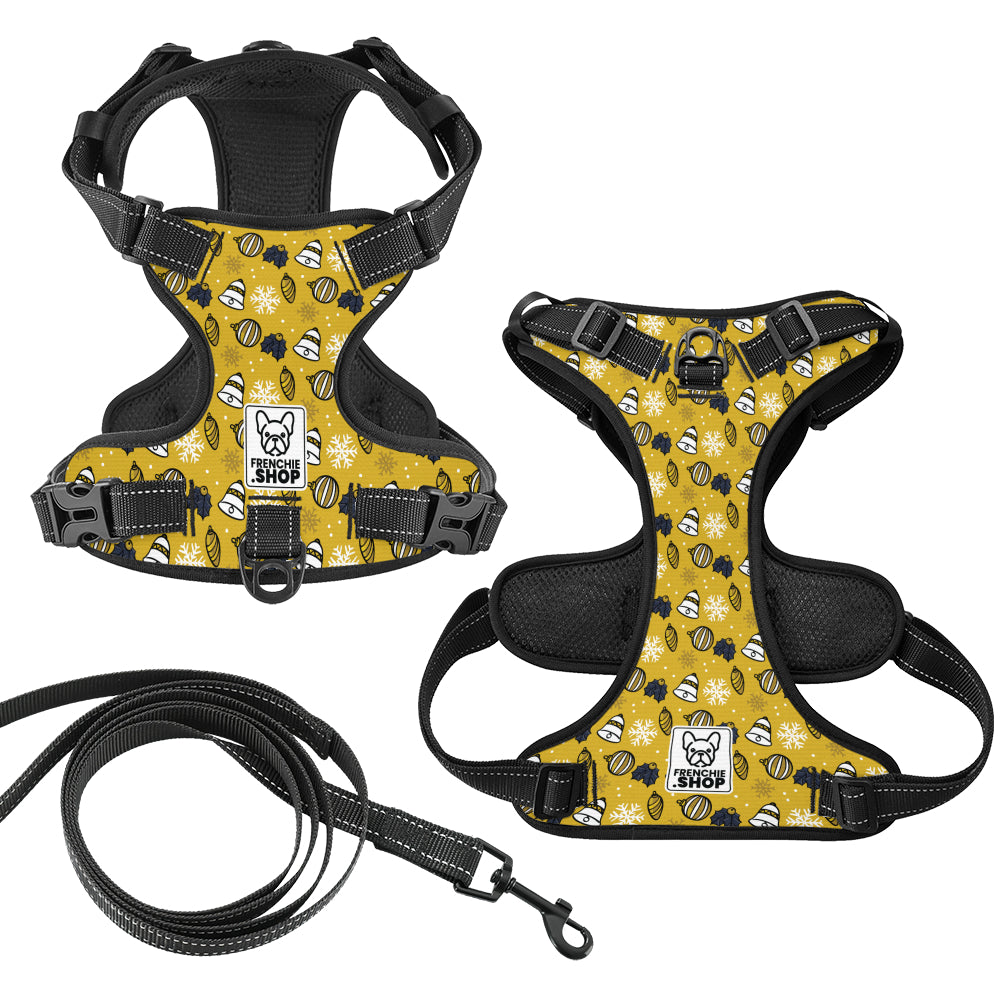 French Bulldog No-Pull Walking Harness for Small Breeds-fadou