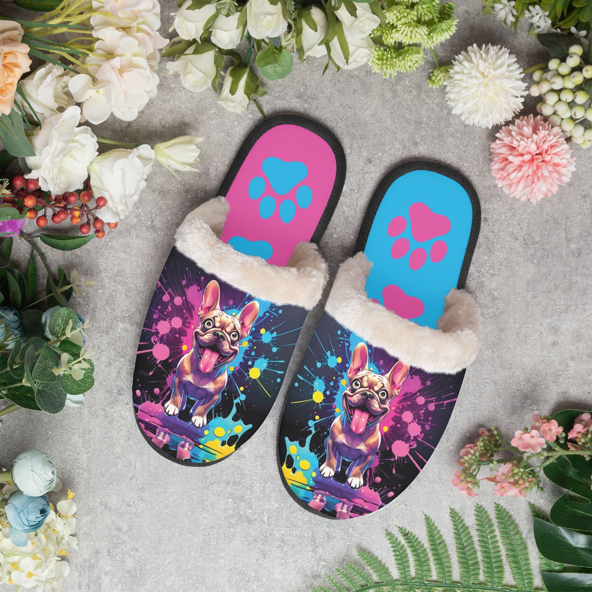 French Bulldog Cozy Indoor Shoes for Frenchie Enthusiasts-fadou