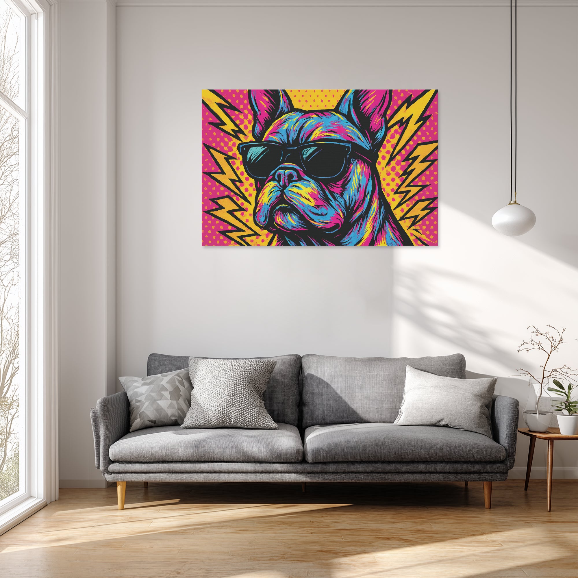 French Bulldog Adorable Framed Poster for Frenchie Fans-fadou