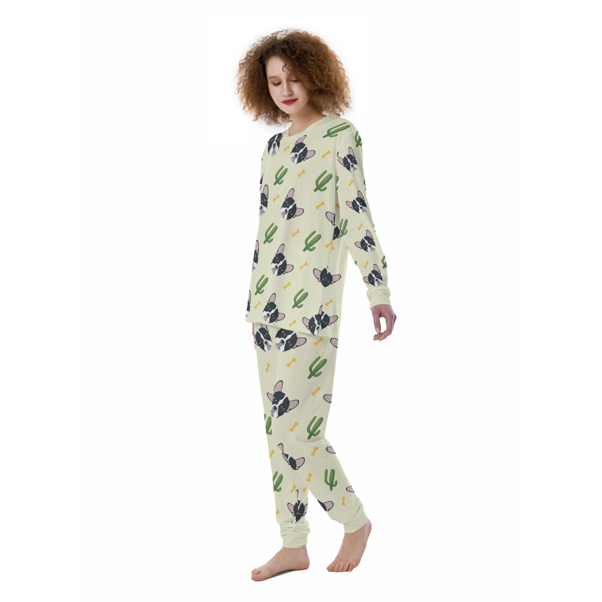 EVIE French Bulldog Cozy Pajama Set for Dog Moms & Dads-fadou