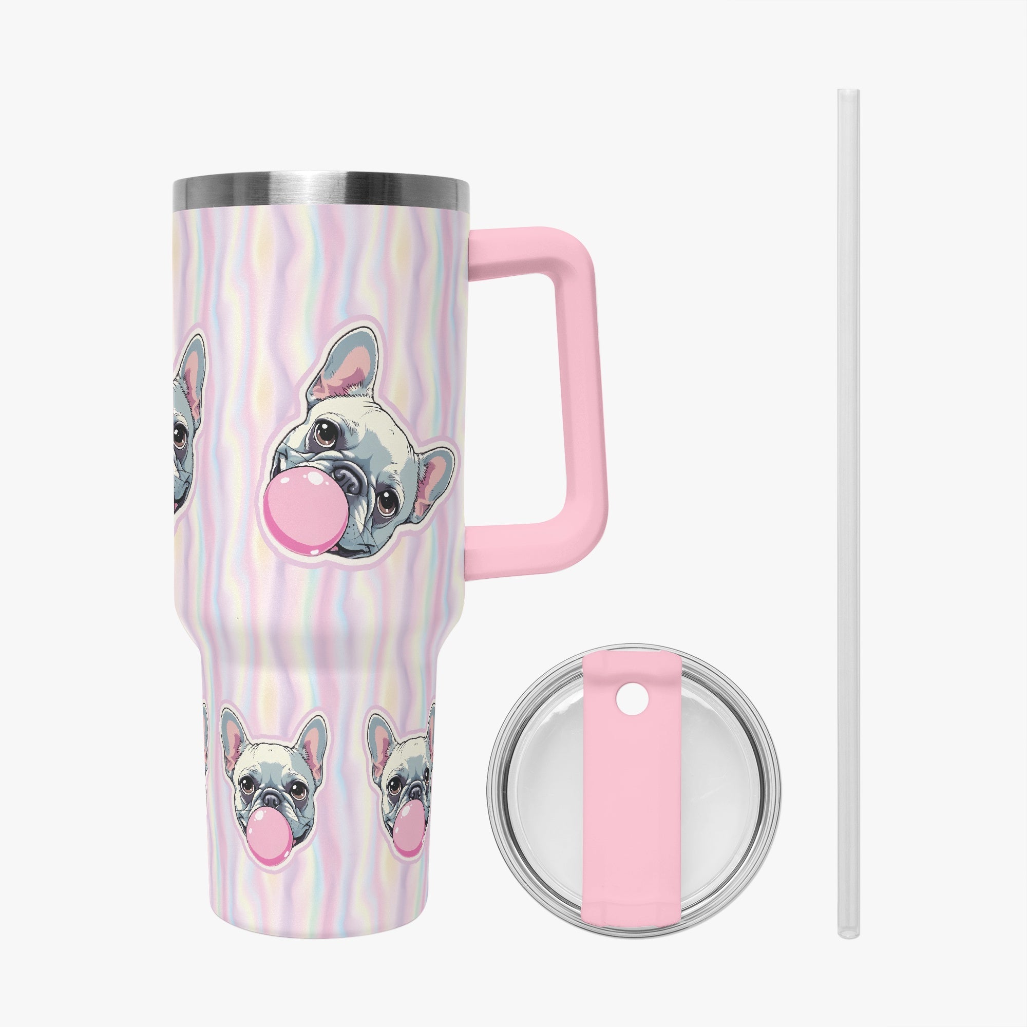 Chauncey French Bulldog On-The-Go Cup for Dog Moms & Dads-fadou