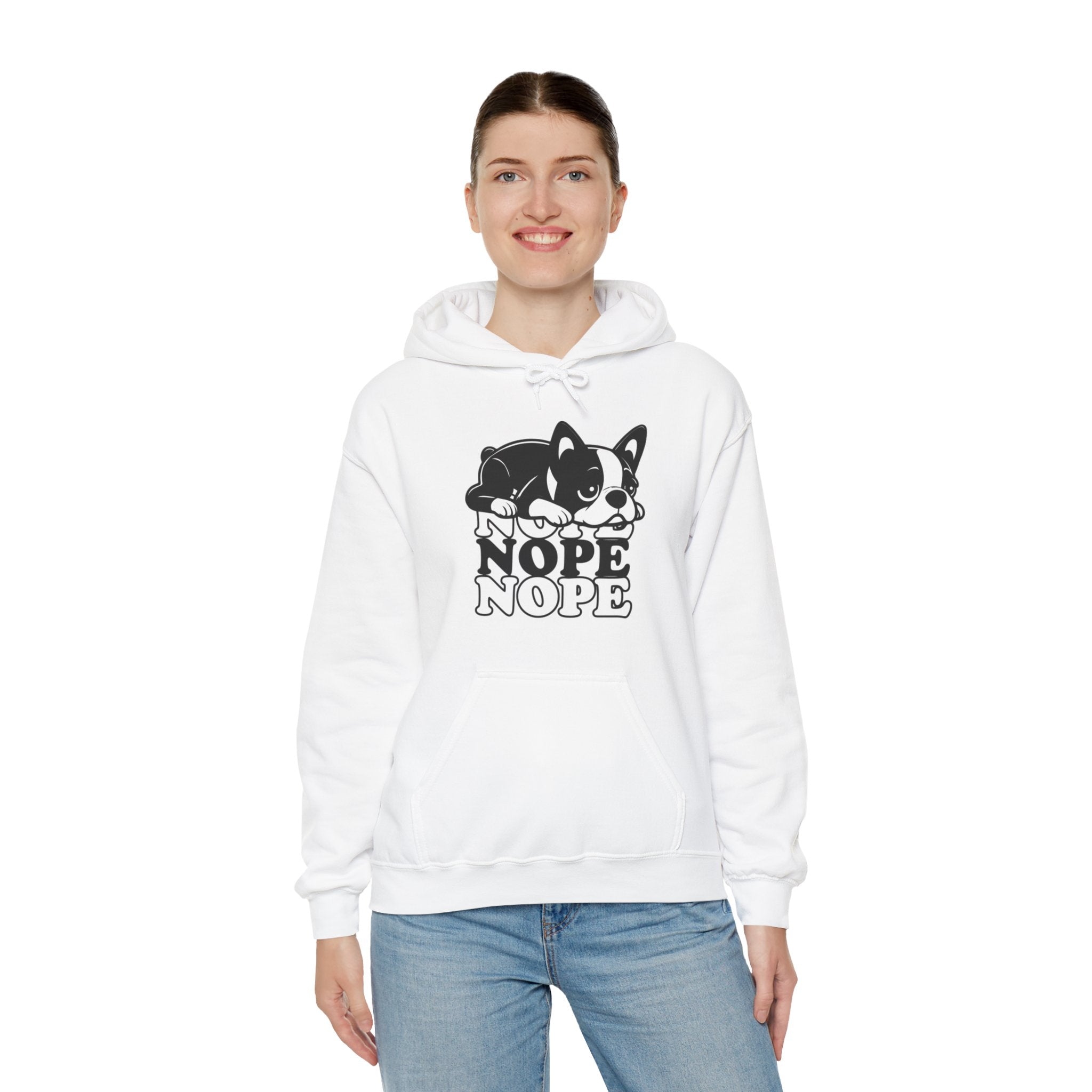 Pokey French Bulldog Fleece Hoodie for Frenchie Enthusiasts-fadou