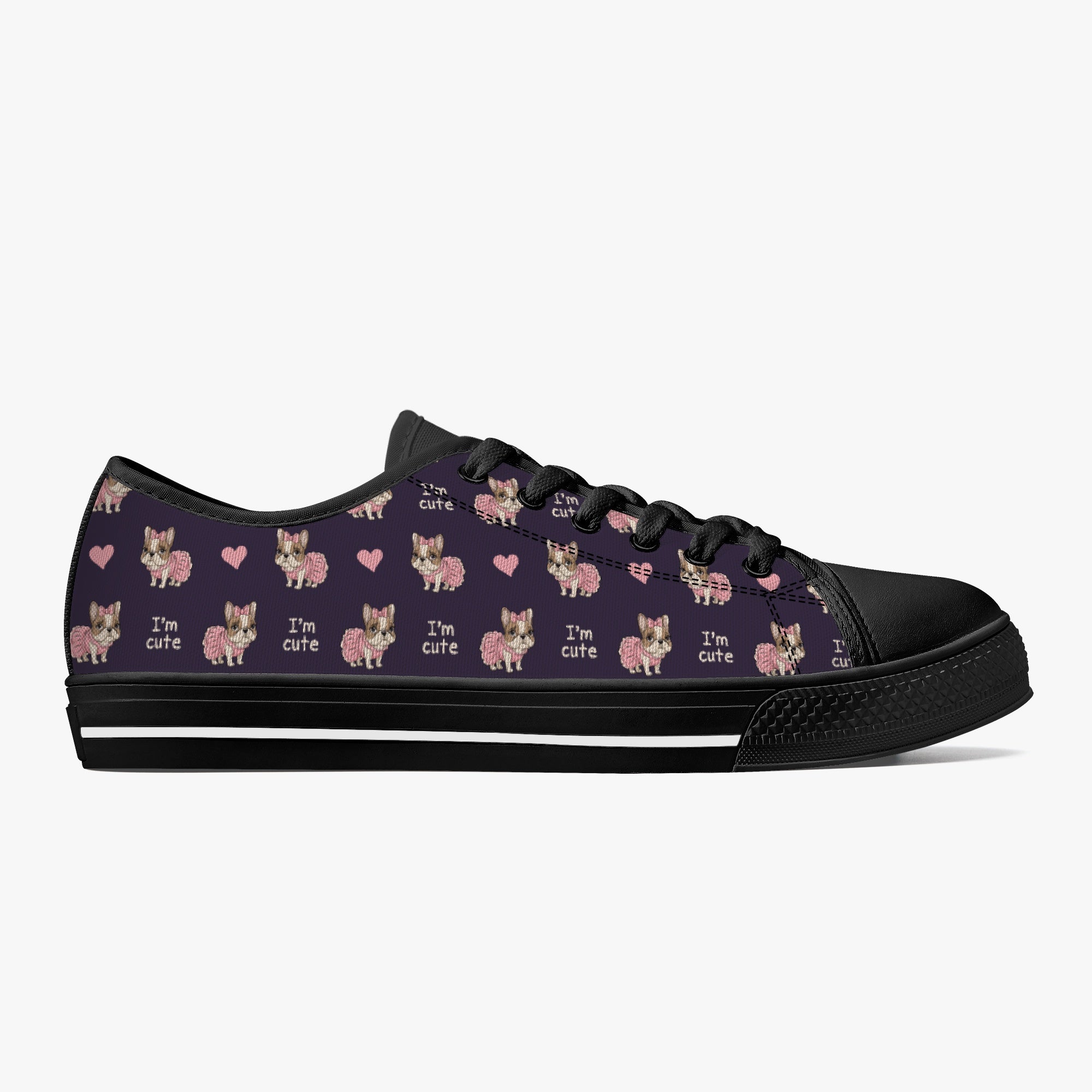 Prince Classic Canvas Sneakers for Frenchie Enthusiasts-fadou