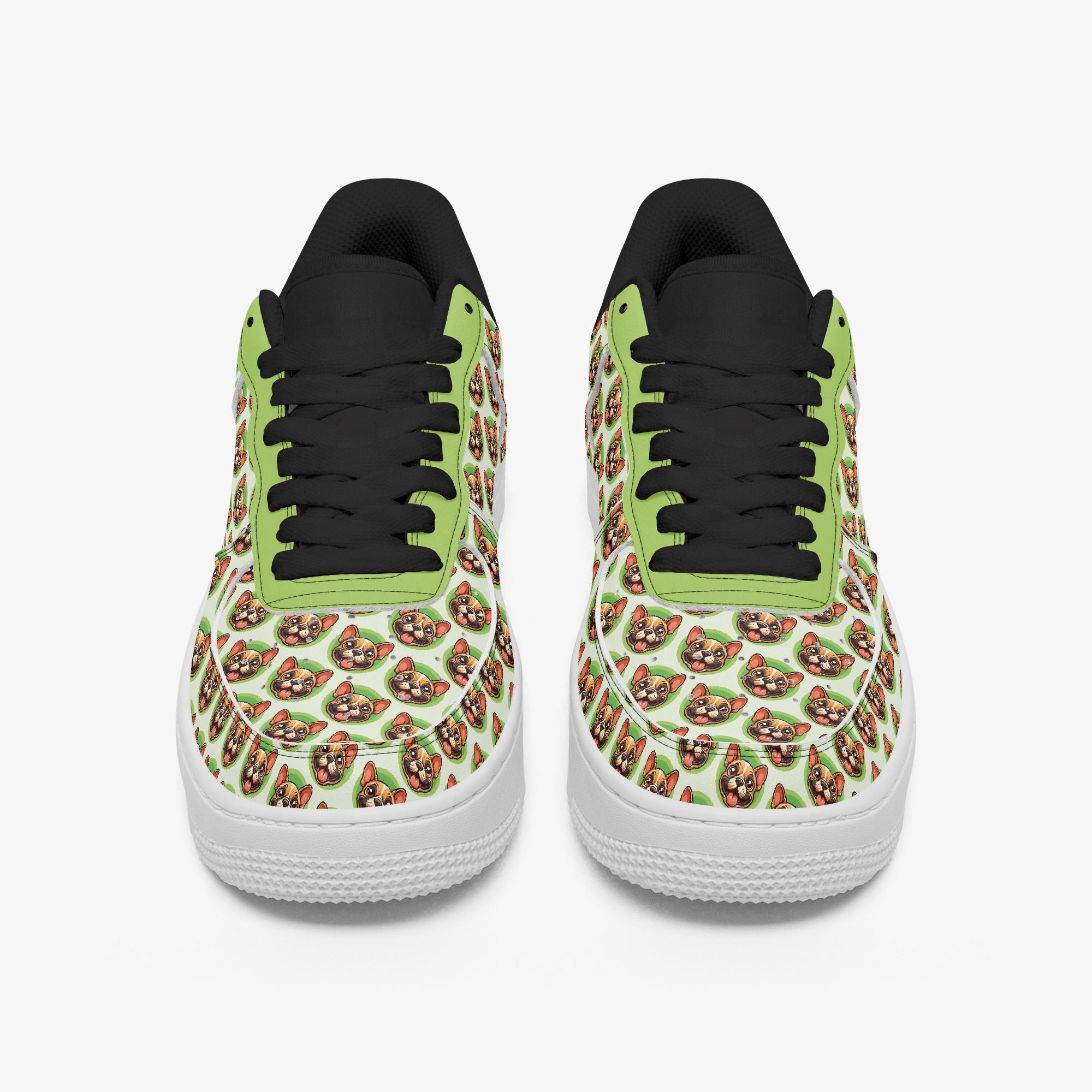 French Bulldog Leather High-Top Shoes for Dog Moms & Dads-fadou