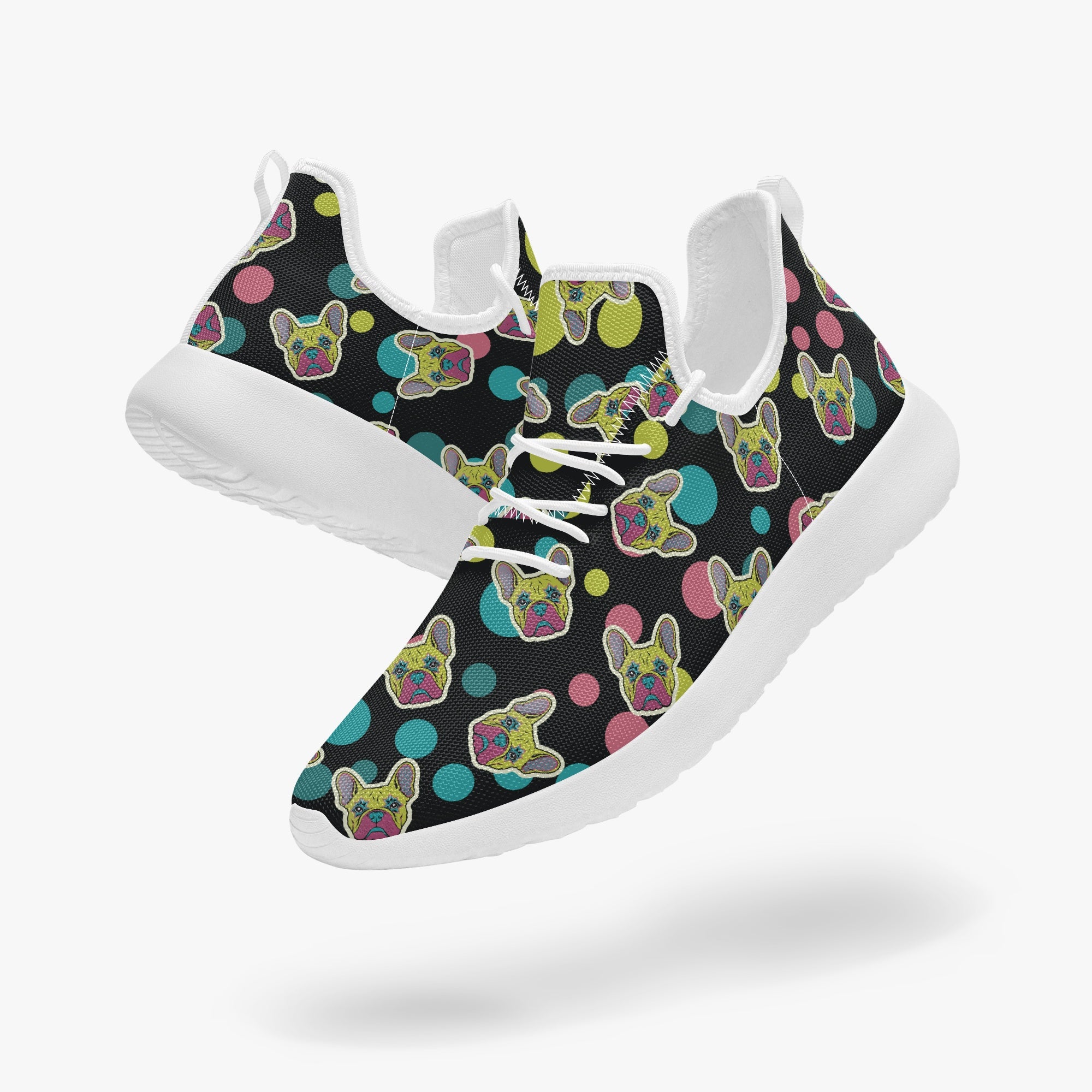 French Bulldog Classic High-Top Shoes for Bulldog Owners-fadou