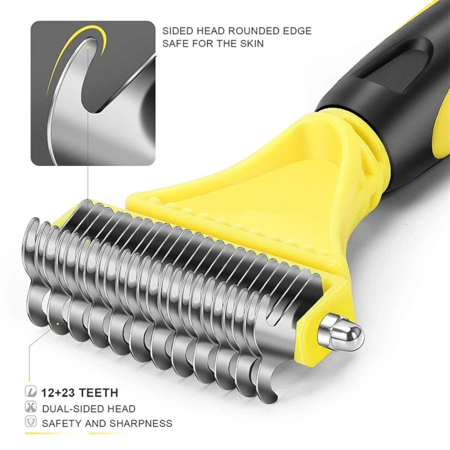 Combix French Bulldog Grooming Brush for Short-Nosed Dogs-fadou