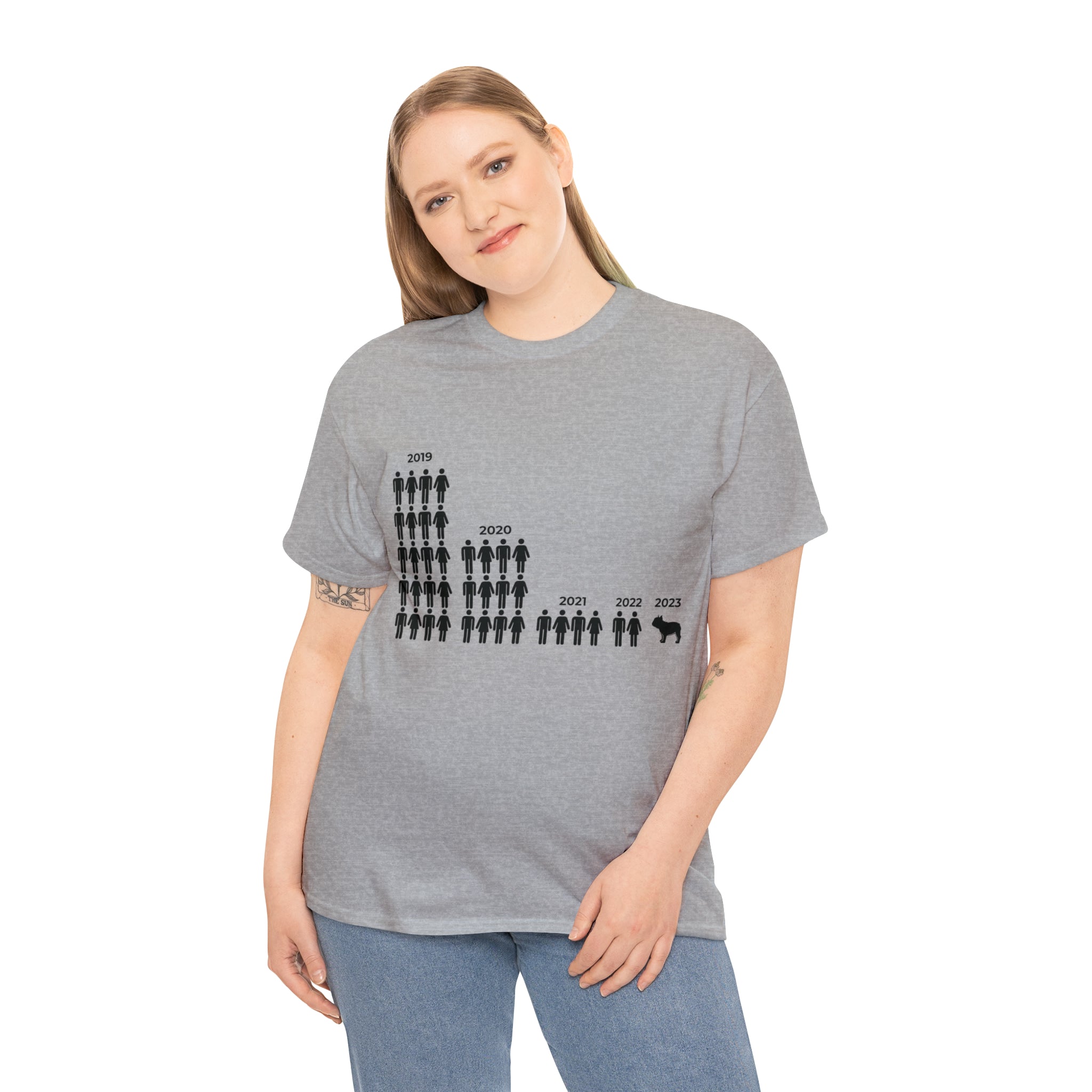 Friendship Cotton Cotton T-Shirt for Frenchie Enthusiasts-fadou