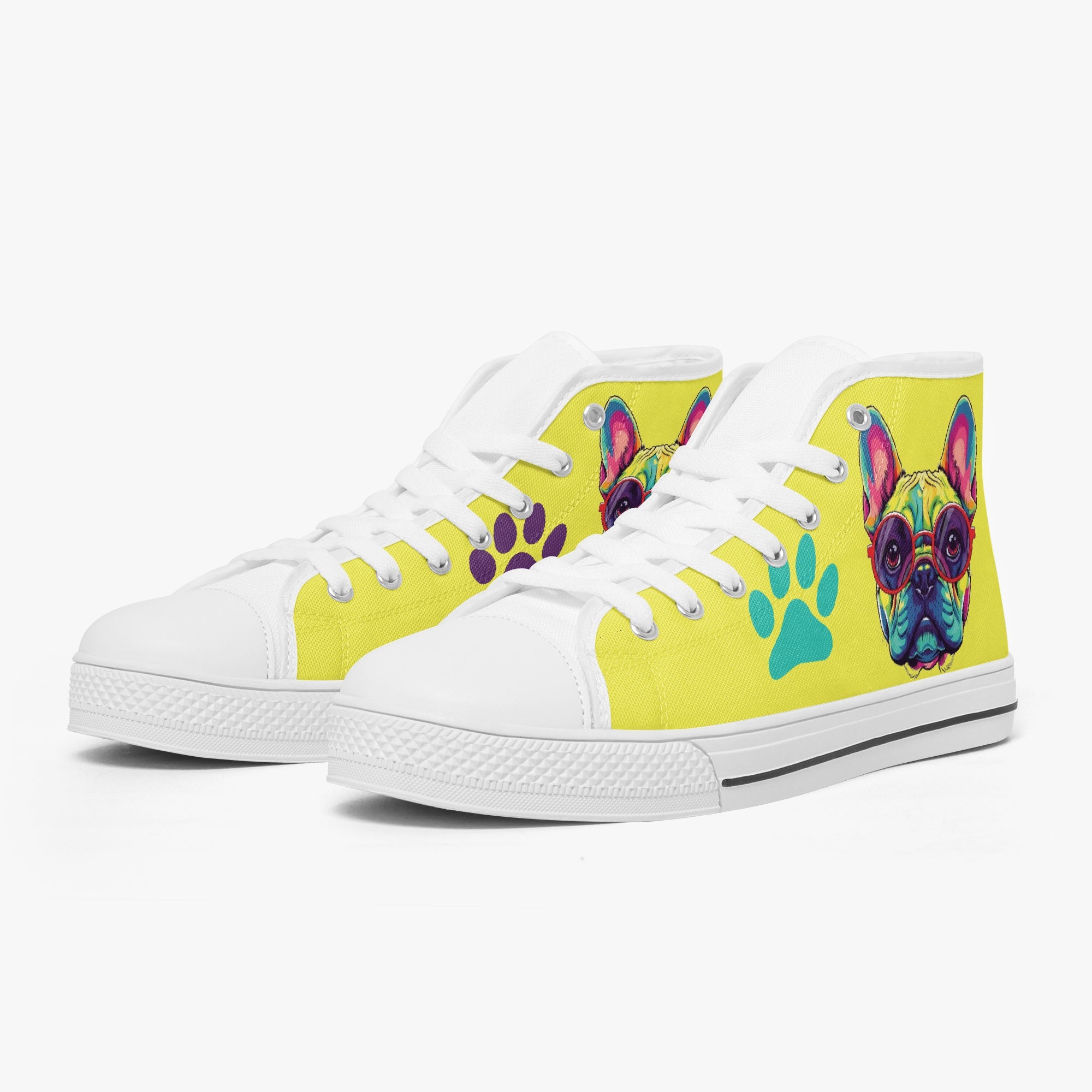 French Bulldog Classic Classic Sneakers for Pet Parents-fadou