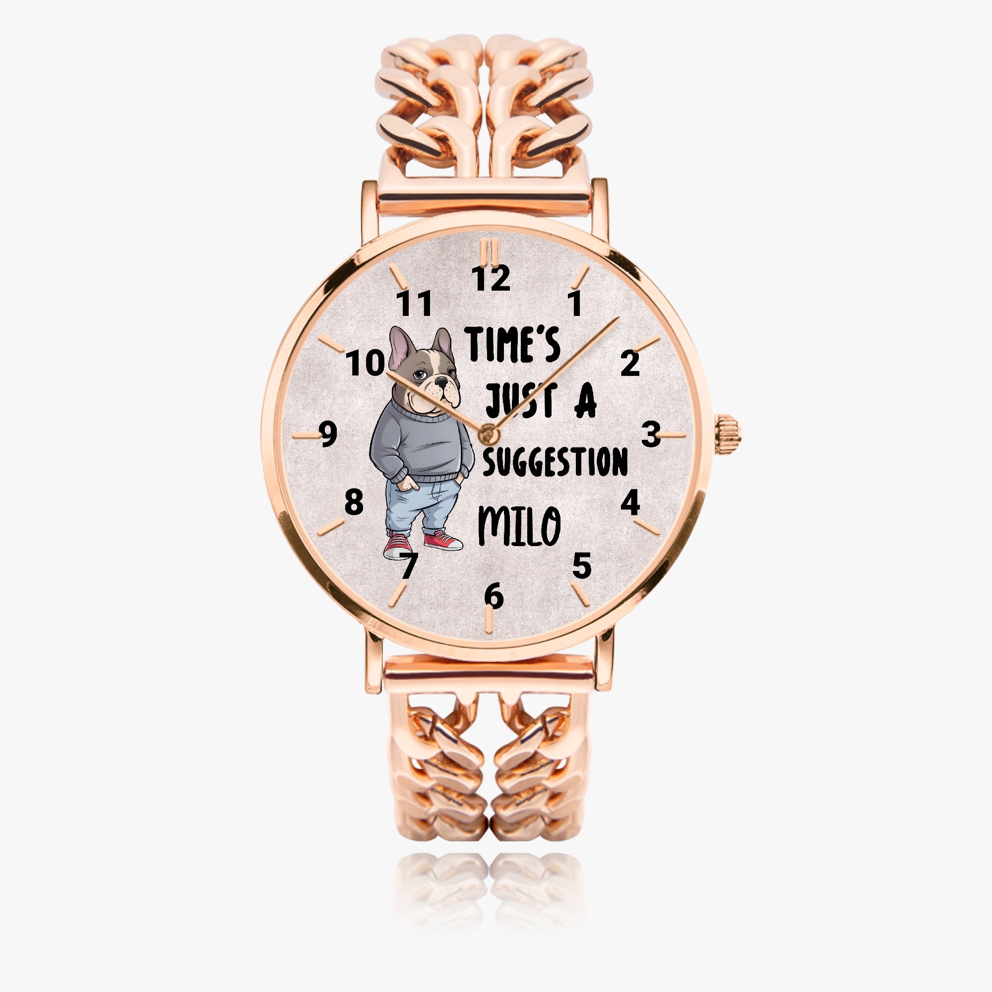 French Bulldog Personalized Fashion Wristwatch for Bulldog Owners-fadou