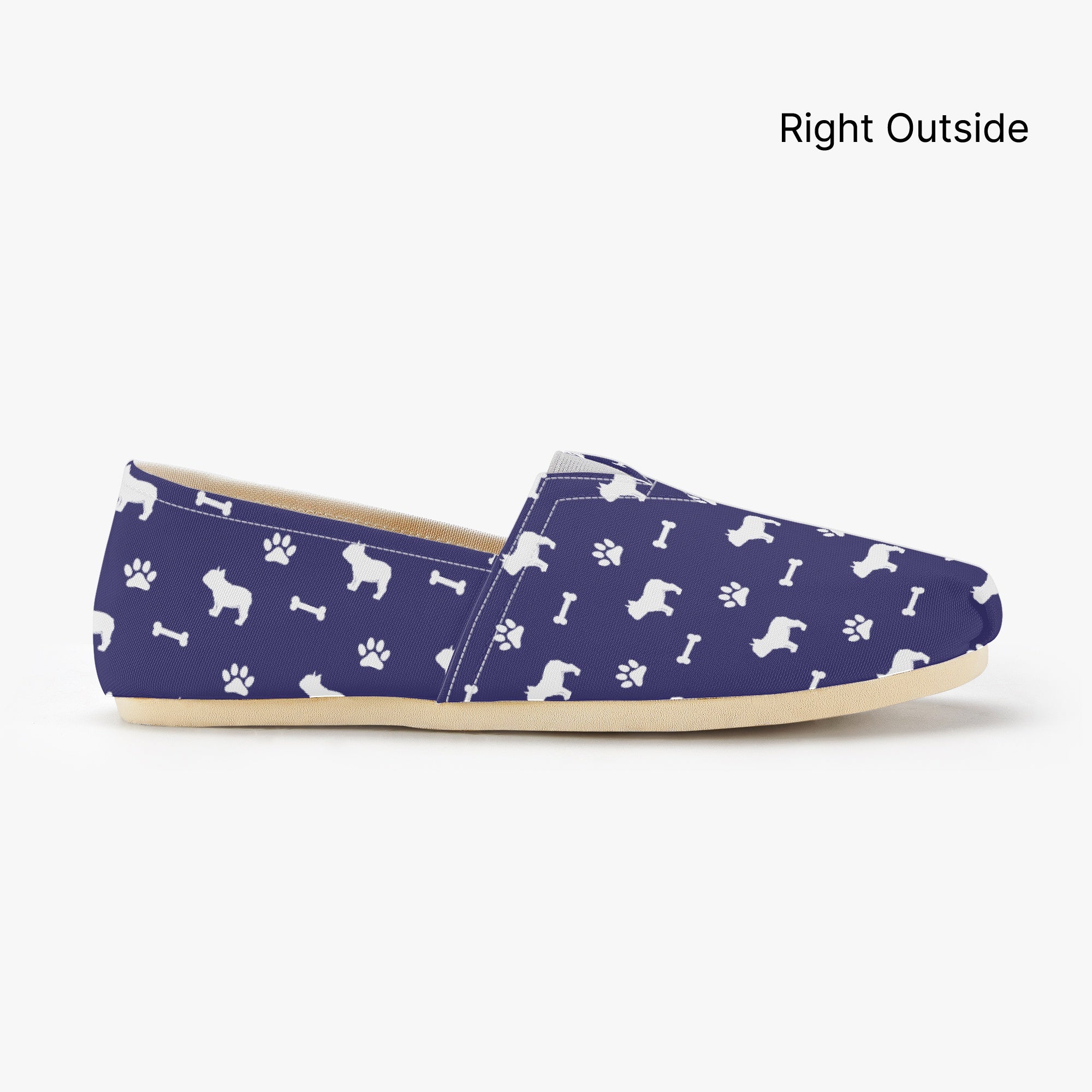 French Bulldog Casual Canvas Sneakers for Frenchie Enthusiasts-fadou