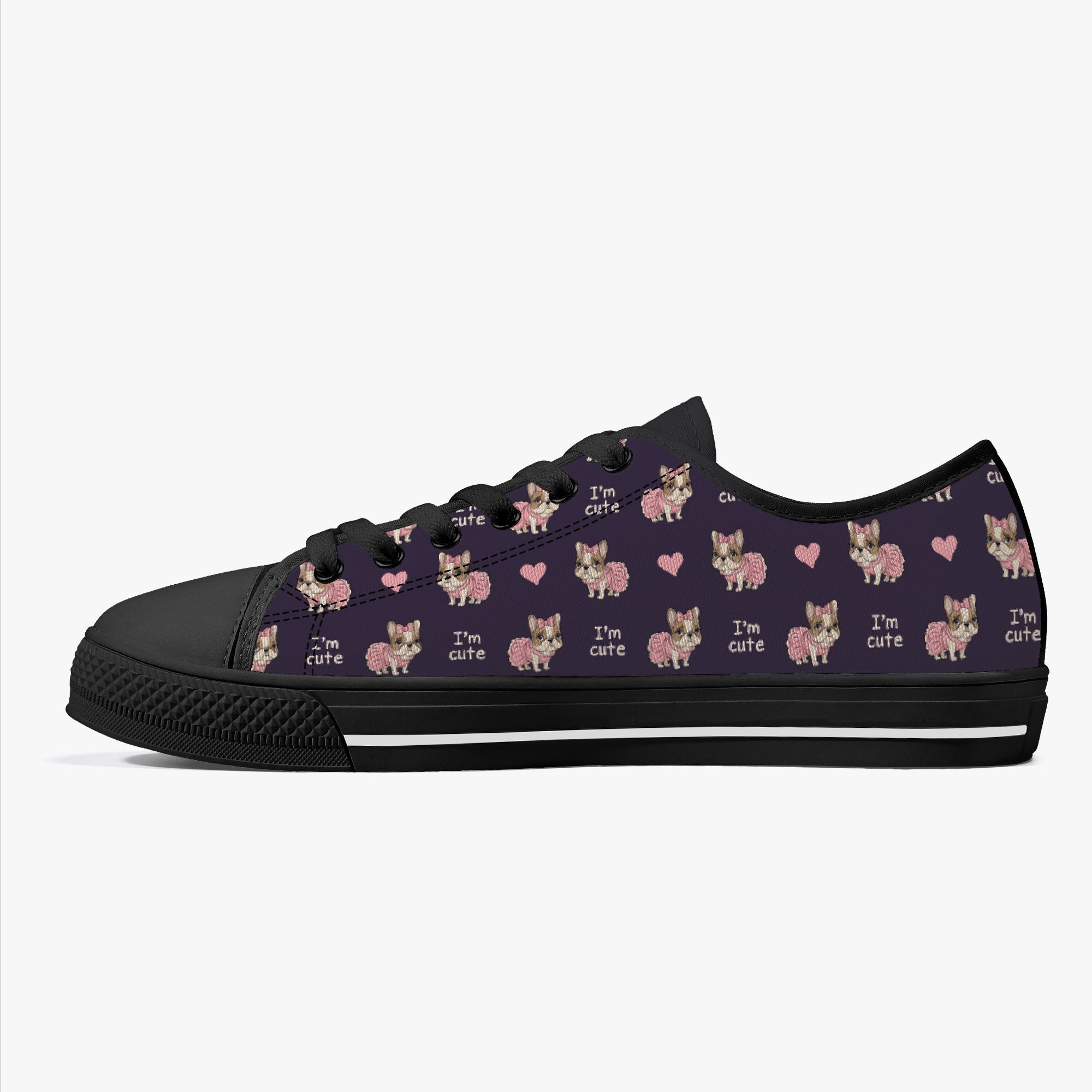 Prince Classic Canvas Sneakers for Frenchie Enthusiasts-fadou