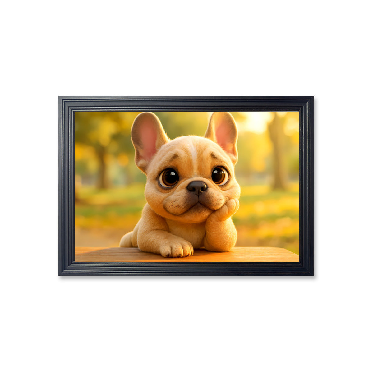 Luna French Bulldog Canvas Wall Art for Frenchie Enthusiasts-fadou