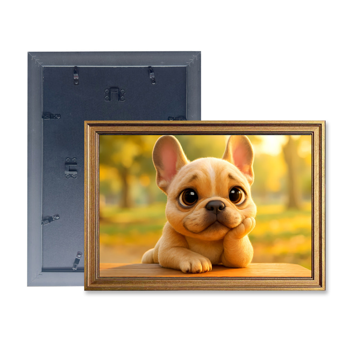 Luna French Bulldog Canvas Wall Art for Frenchie Enthusiasts-fadou