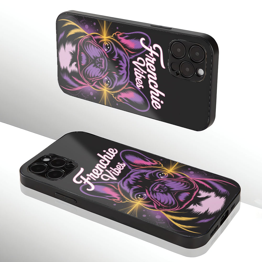 Finn - Iphone & Samsung Glass Case for Frenchie Enthusiasts-fadou
