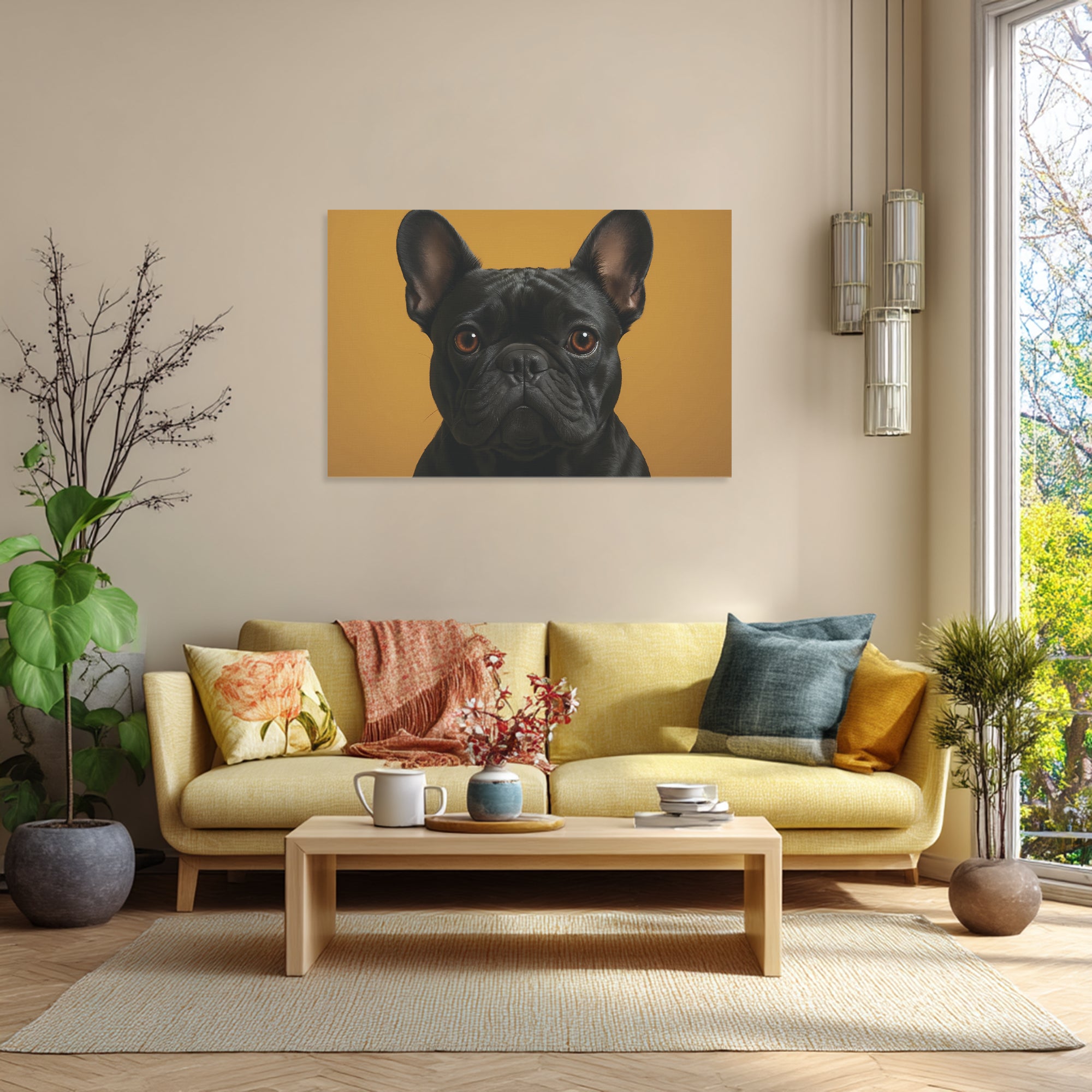 French Bulldog Adorable Decorative Canvas for Bulldog Owners-fadou