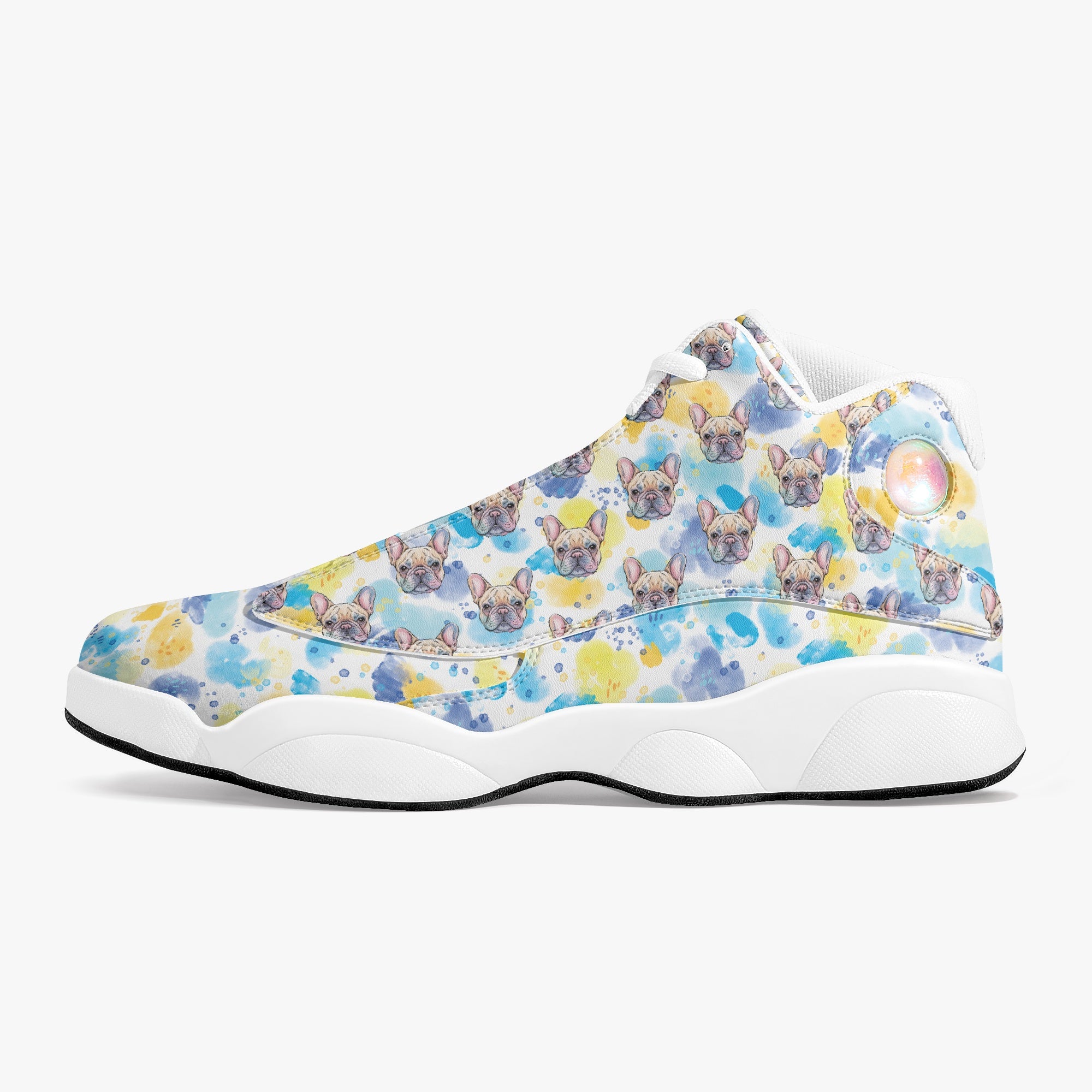 Chopper French Bulldog Canvas Sneakers for Bulldog Owners-fadou