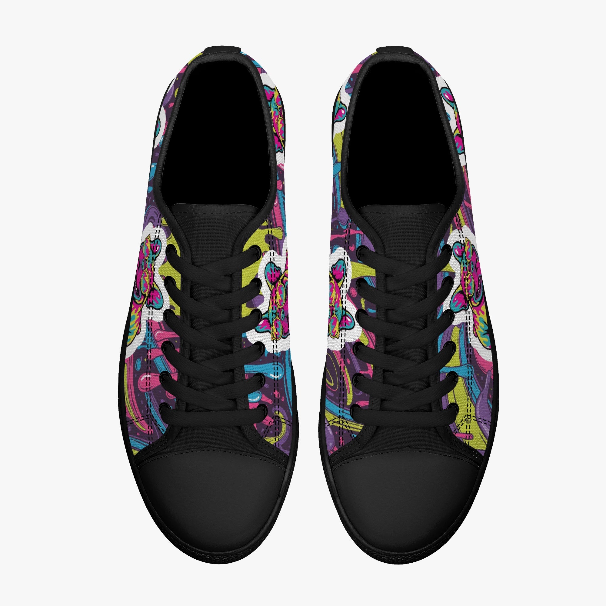 French Bulldog Low-Top Casual Footwear for Dog Park Days-fadou
